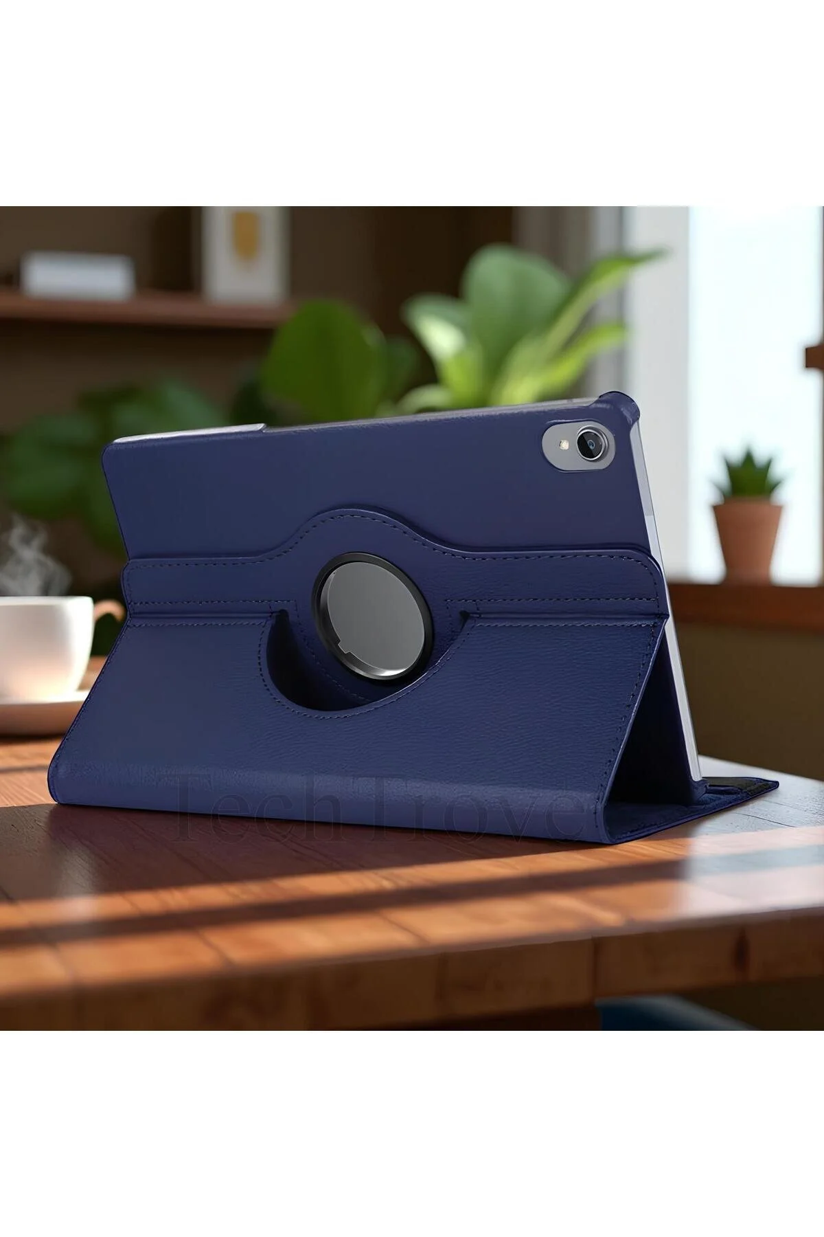 Lenovo P11 Kılıf 360 Dönebilen Standlı Pu Deri Kılıf