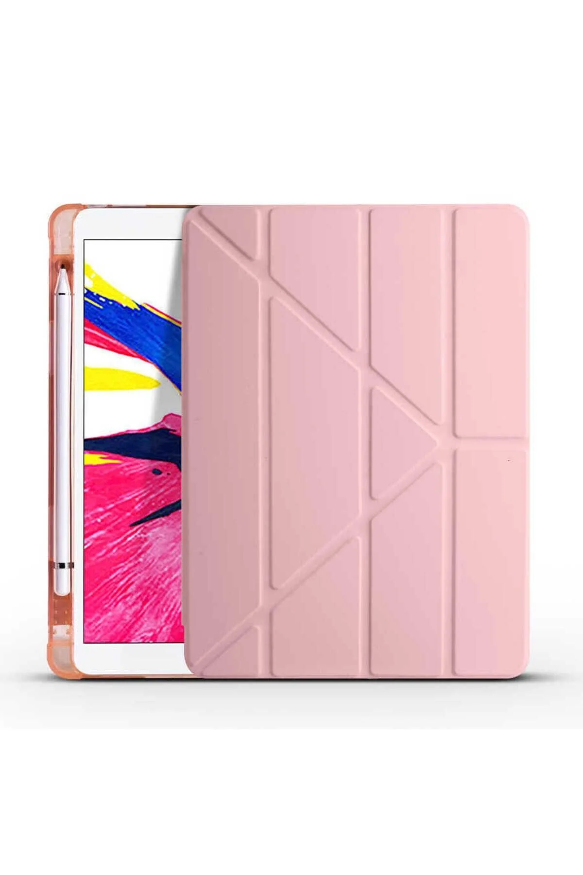 Apple iPad Pro 10.5 (7.Nesil) Uyumlu Kalem Bölmeli Katlanabilir Kılıf