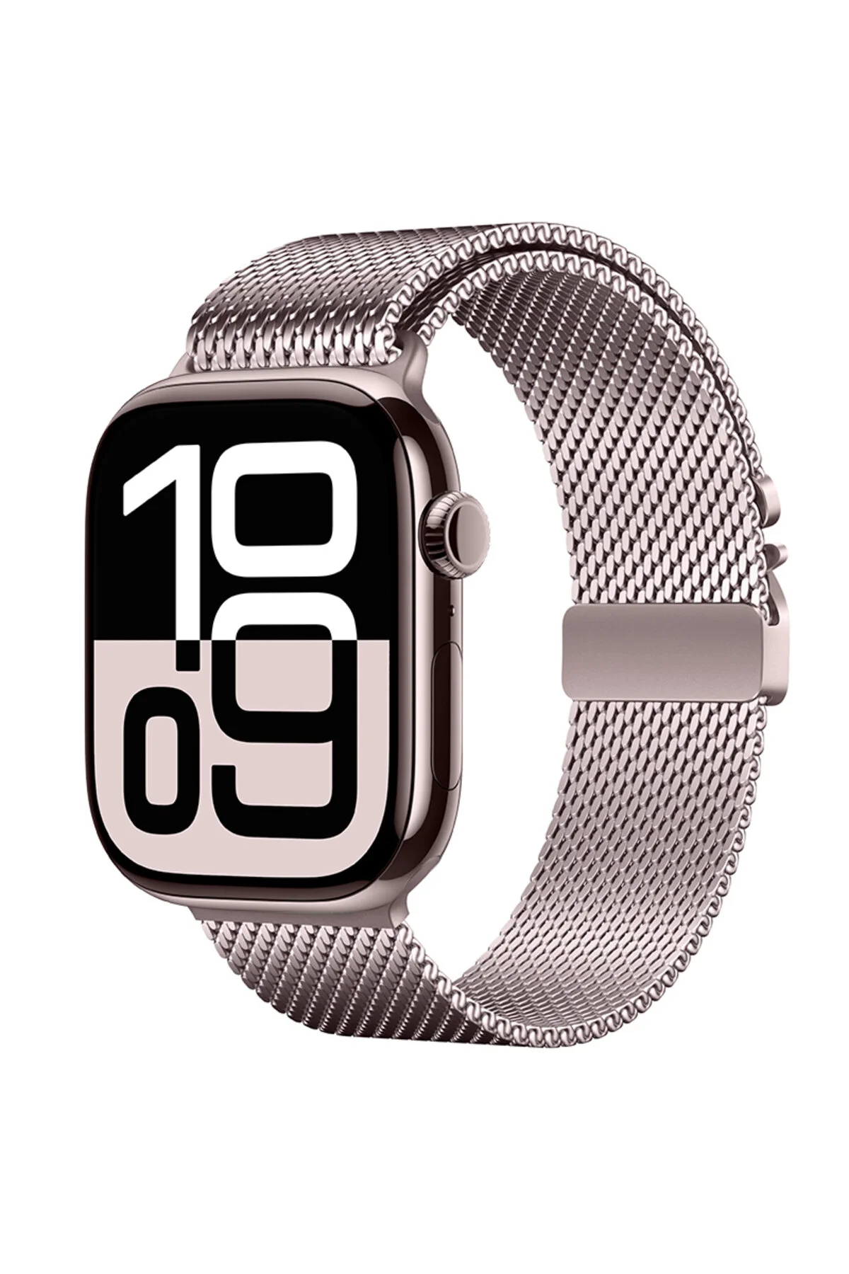 Watch 10 42mm İçin Uyumlu Metal Hasır Kordon