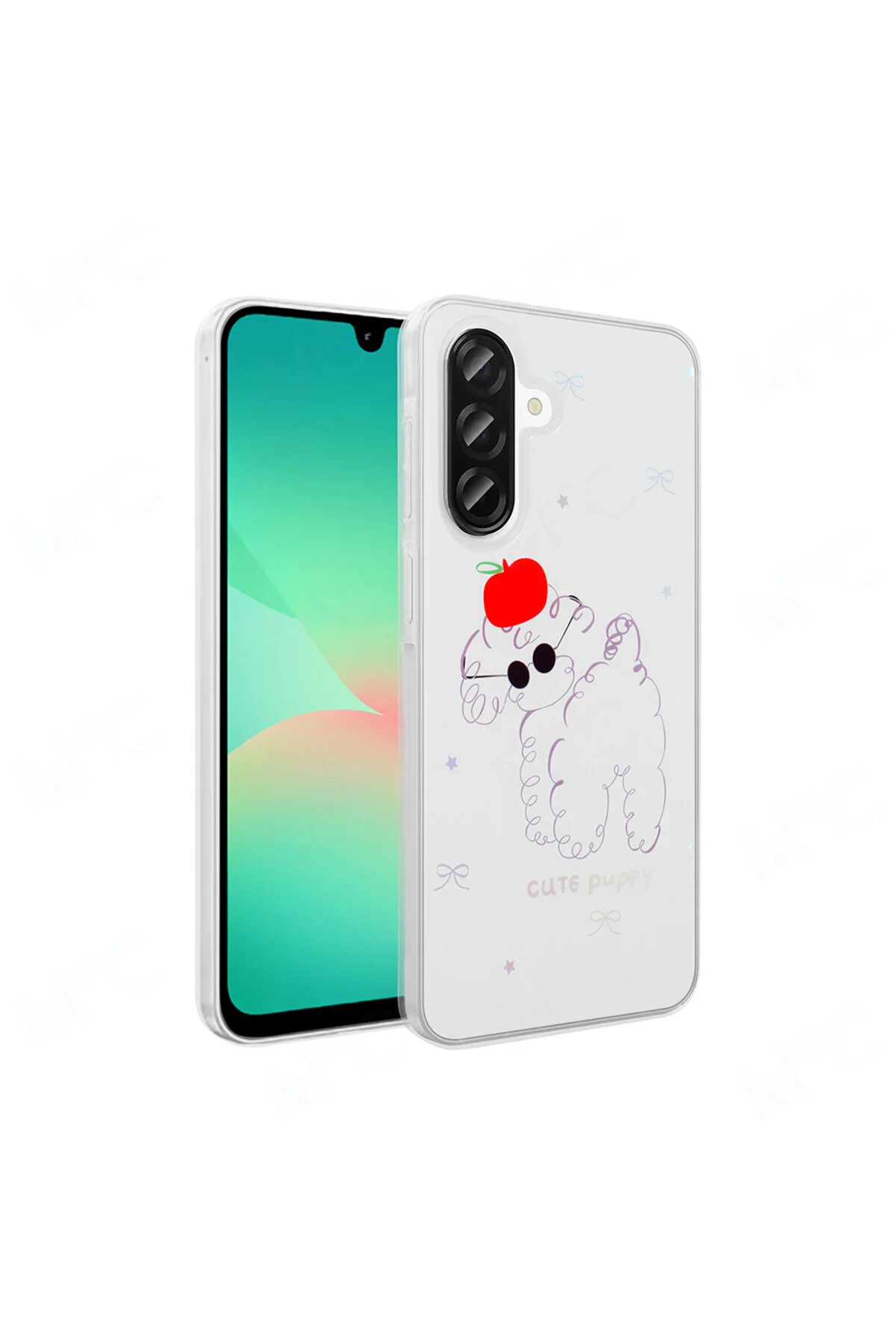 Galaxy A26 Kılıf Şeffaf Figürlü Zore Folk Sert Kapak