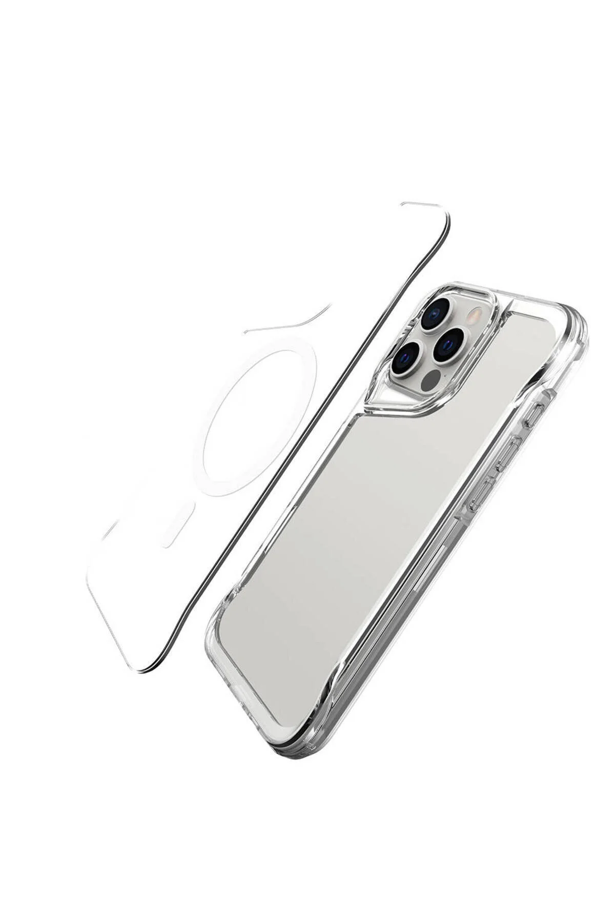 Apple iPhone 16 Pro Max Uyumlu Magsafe Özellikli Özel Tasarım Şeffaf Kapak