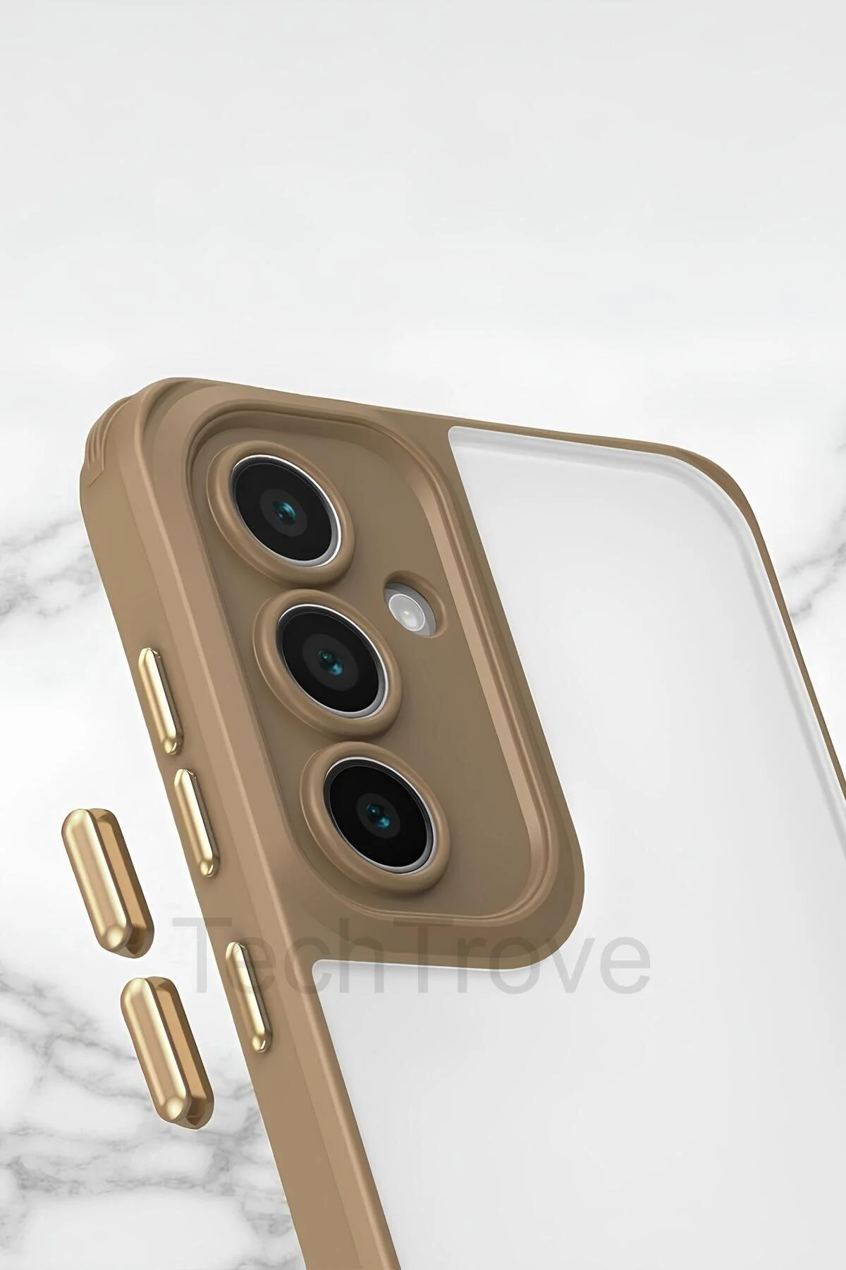 Samsung Galaxy A32 Kılıf Kamera Korumalı Şeffaf Arka Yüzeyli Askı Aparatlı Kapak