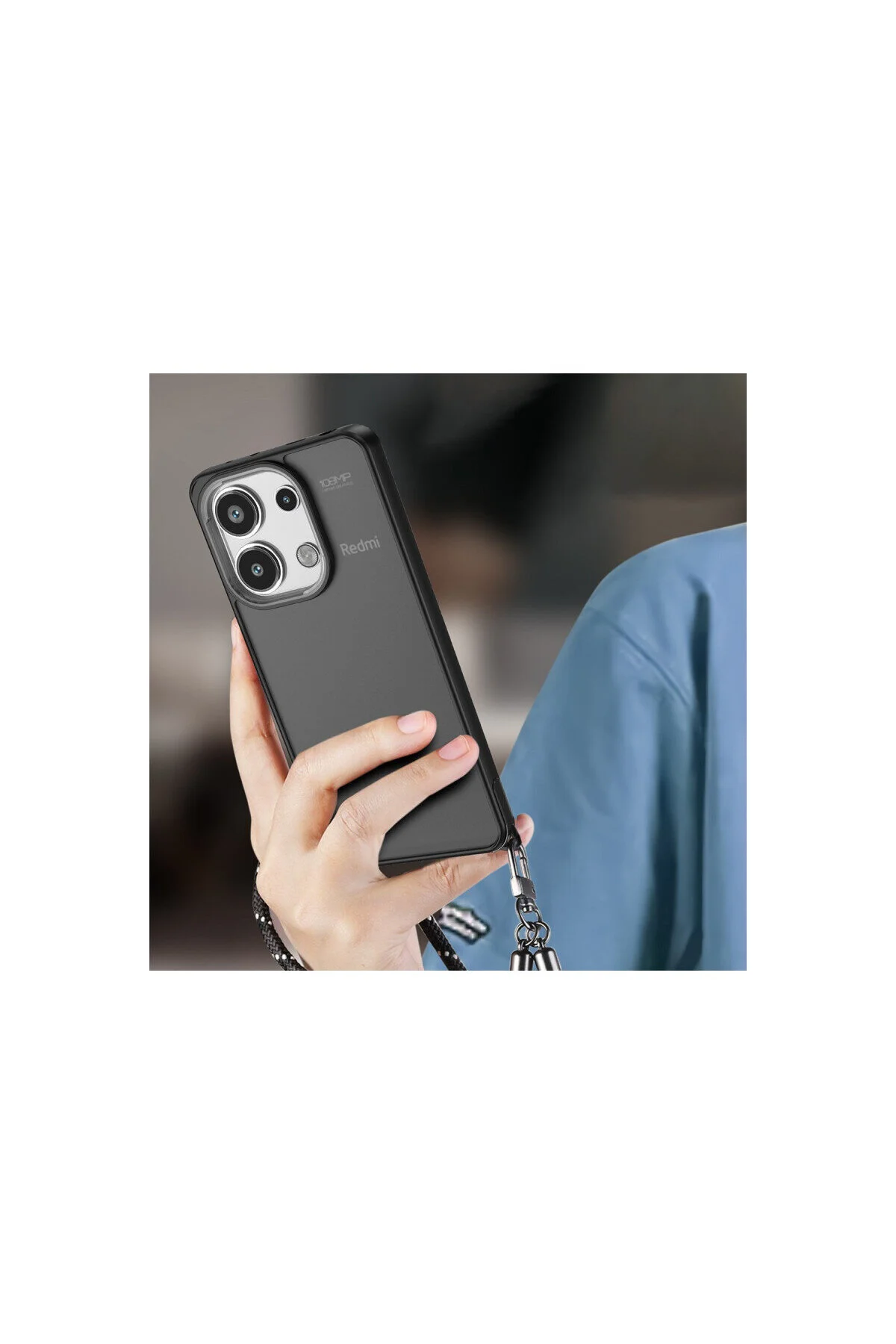 Xiaomi Redmi Note 13 4G İçin Uyumlu Buzlu Tasarım Sararmaz Tpu Kılıf