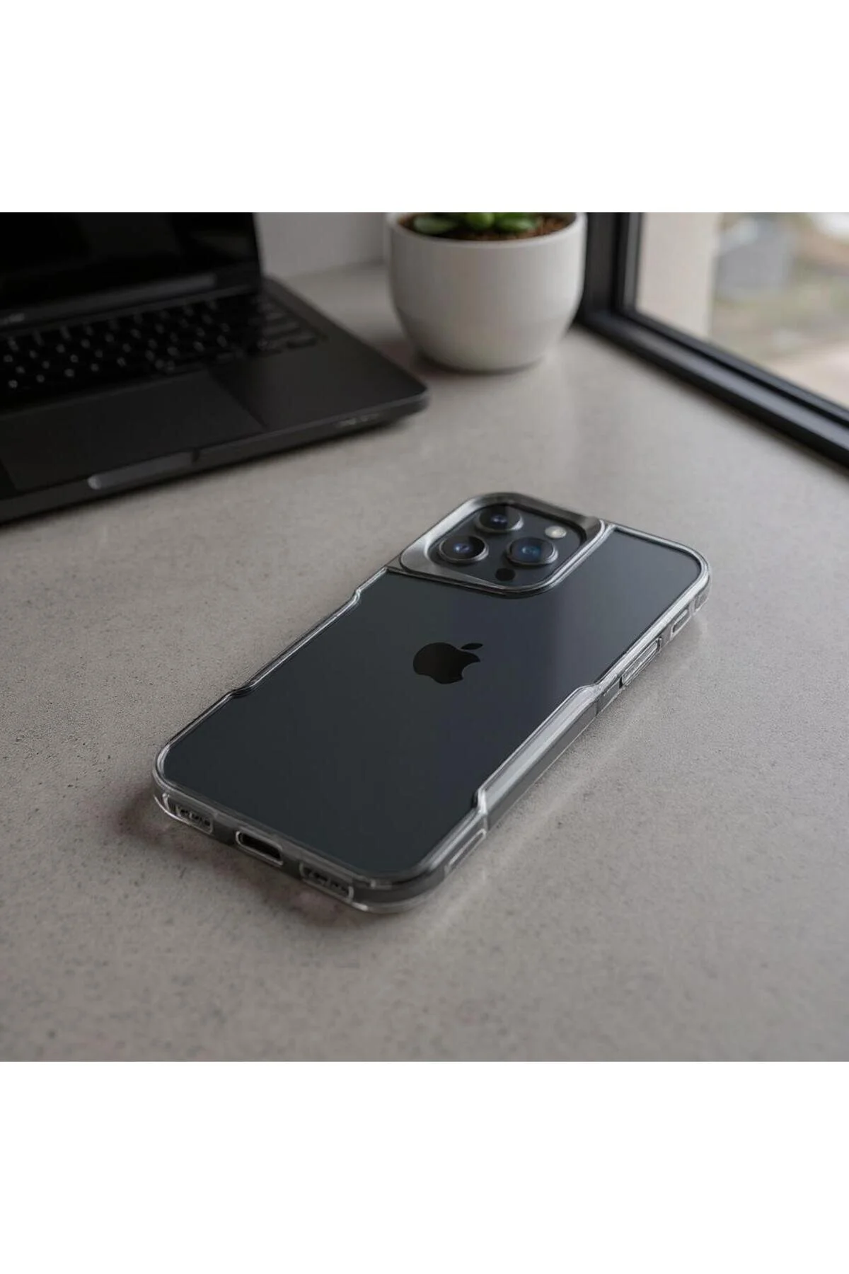 Realme 11 Pro Kılıf Arkası Şefaf Tasarım Lazer Kaplama Sararmaz Silikon Kapak