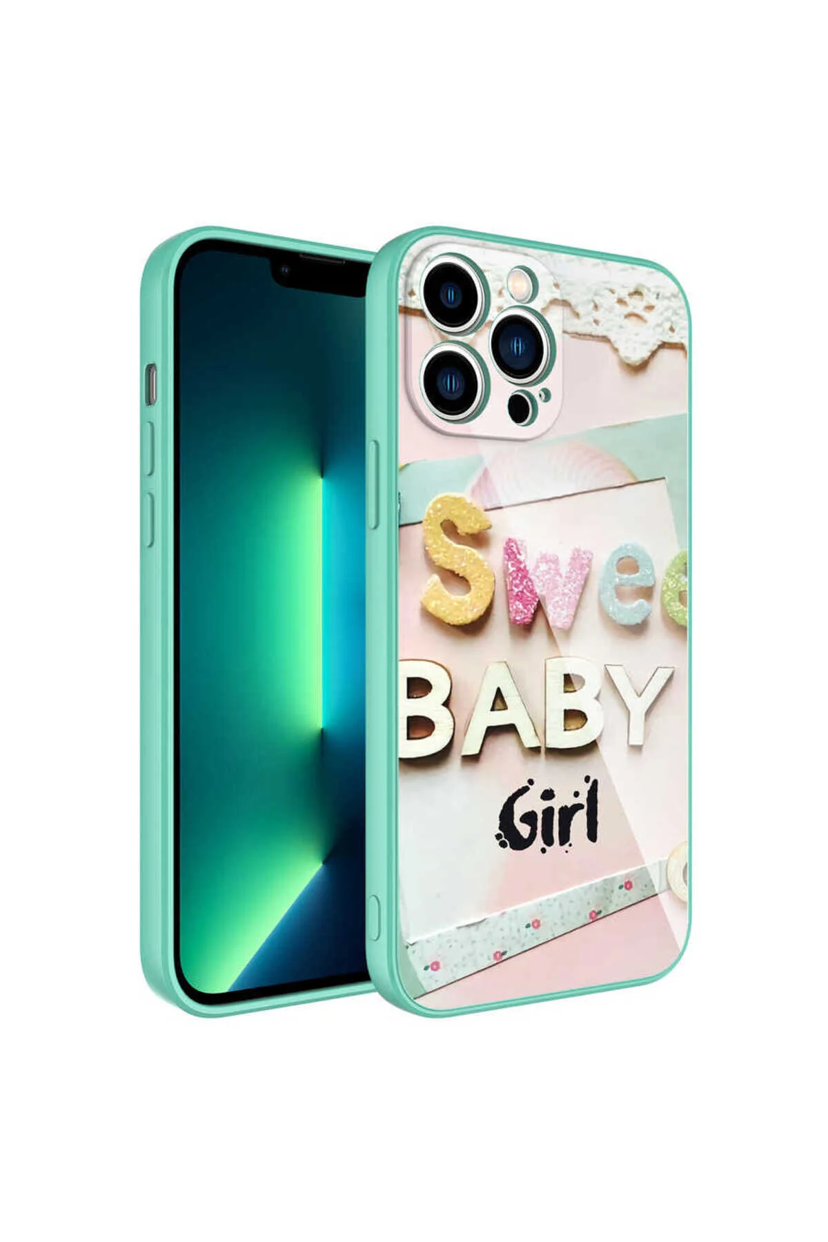 iPhone 11 Pro Kılıf Desenli İçi Kadife Kamera Korumalı Darbe Emici Silikon Kapak
