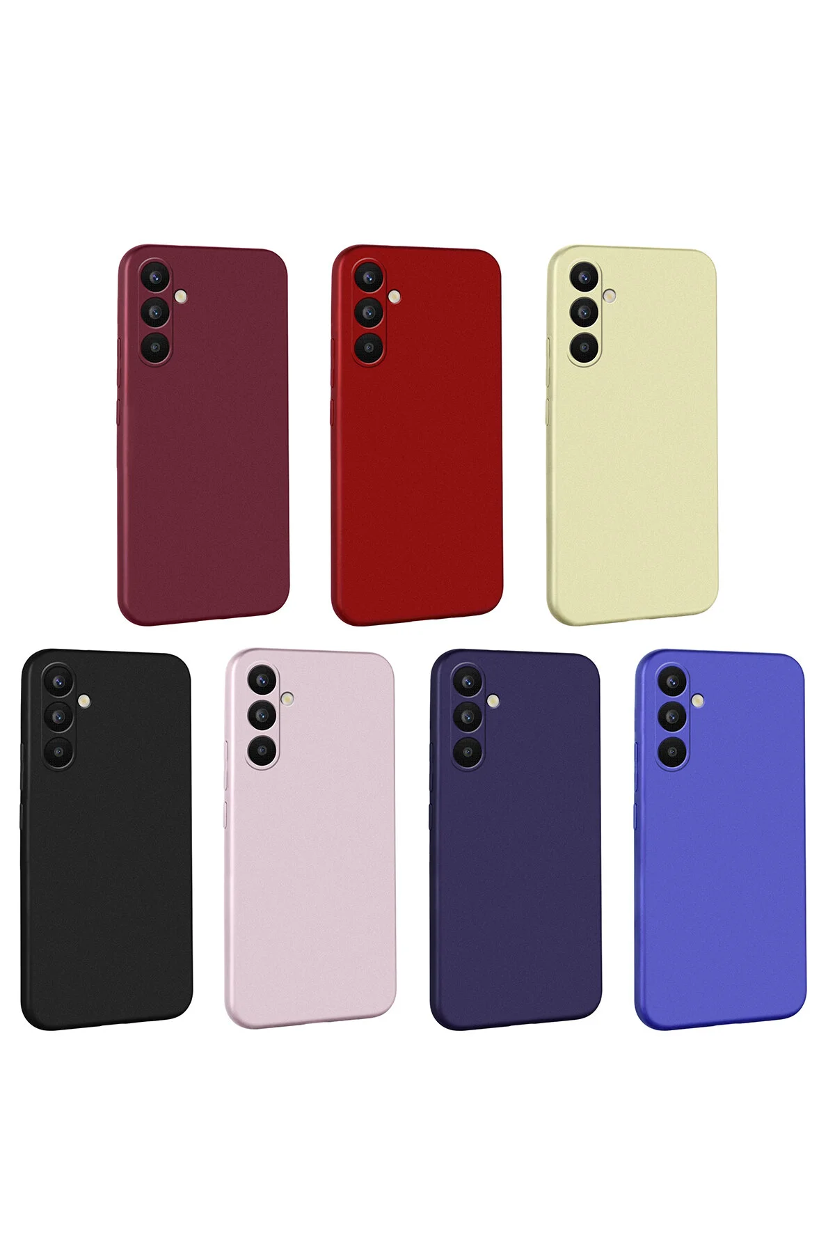Galaxy A34 Uyumlu Renkli Yumoş Silikon Kılıf