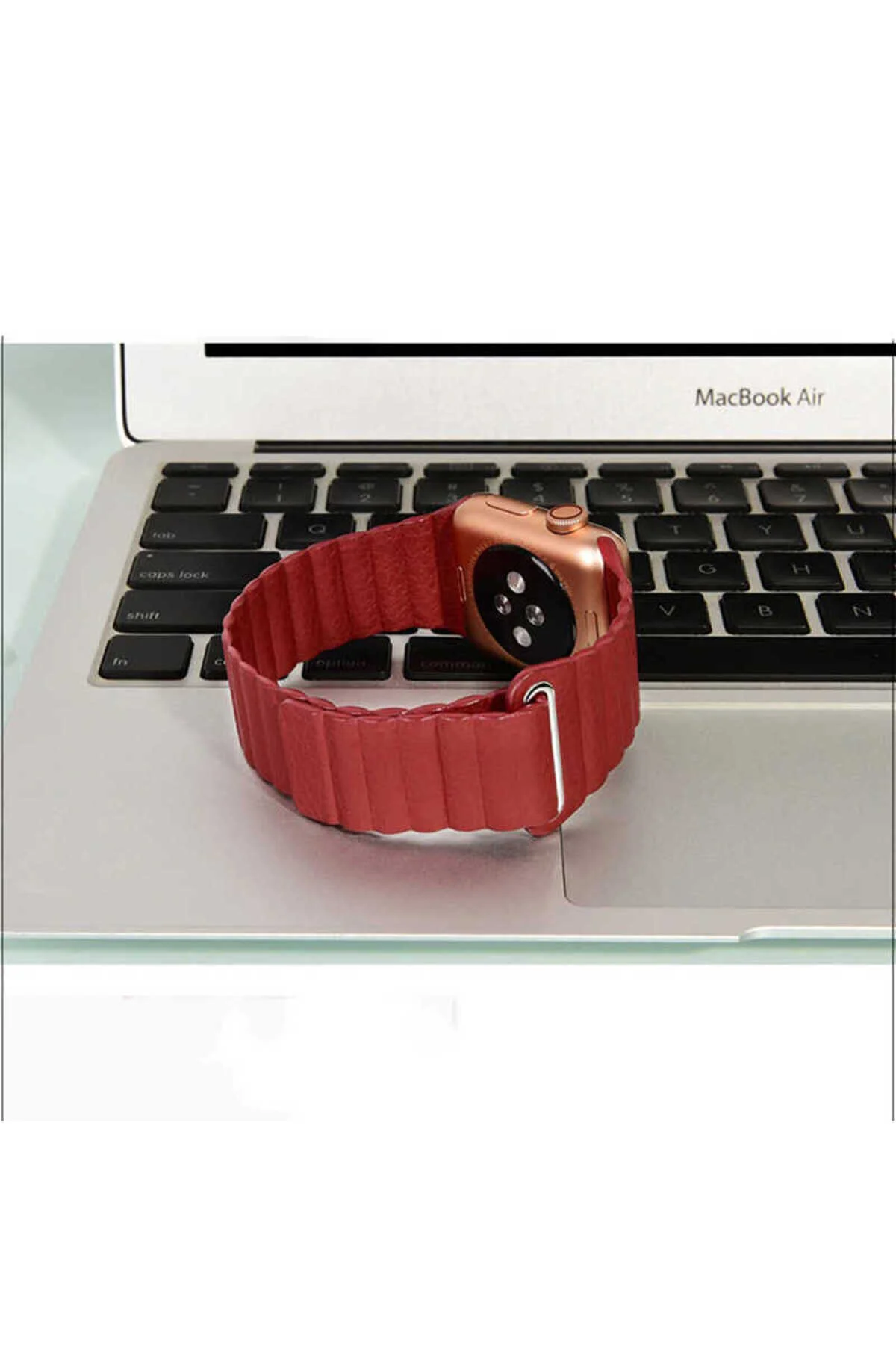 Watch Ultra 49mm İçin Uyumlu Deri Lop Strap Kayış