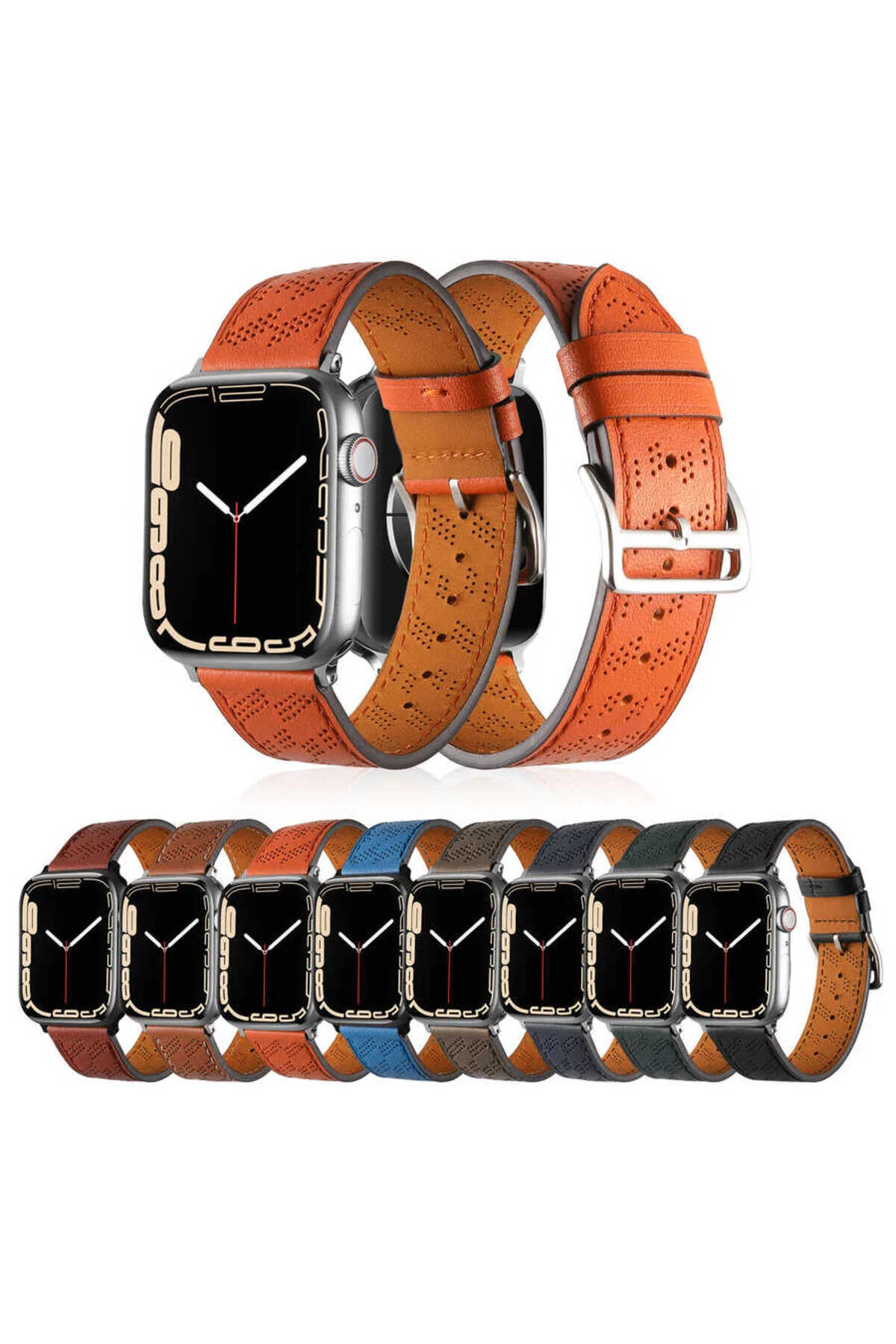 Watch 38mm İçin Uyumlu PU Deri Strap Kayış Kordon