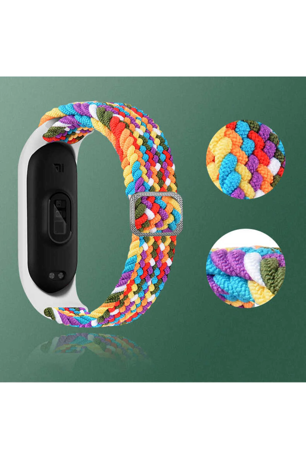 Mi Band 3 İçin Uyumlu Örgü Kayış Kordon