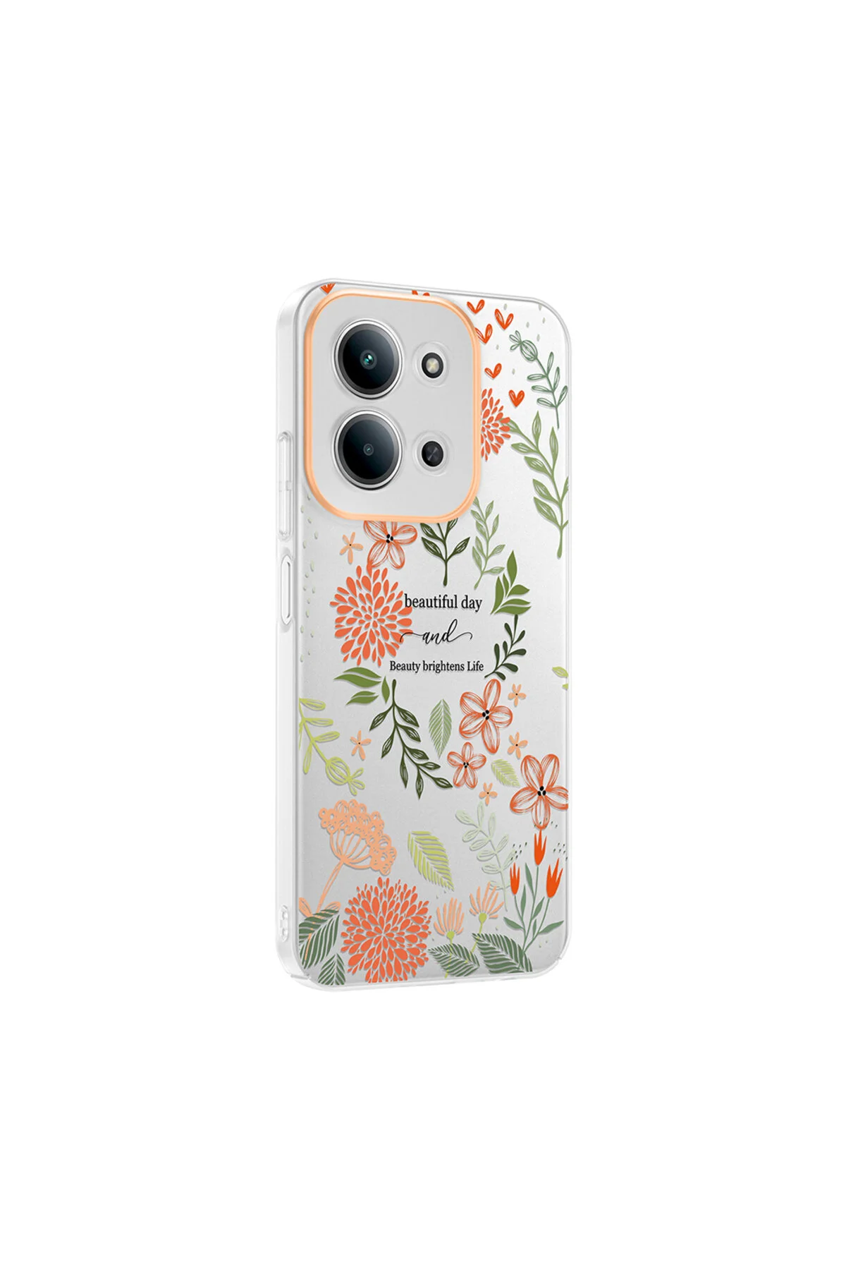 Redmi 15C Uyumlu Desenli Şeffaf Kılıf Kamera Korumalı İnce Kapak