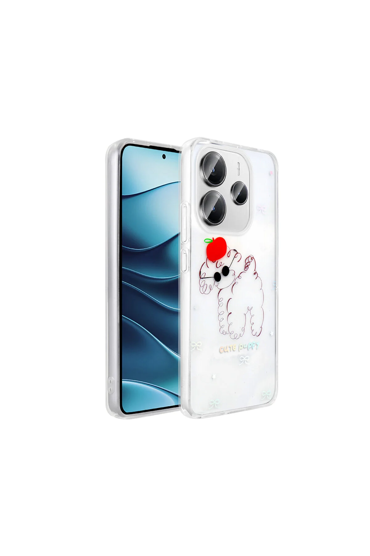 Redmi Note 14 4G Kılıf Şeffaf Figürlü Zore Folk Sert Kapak