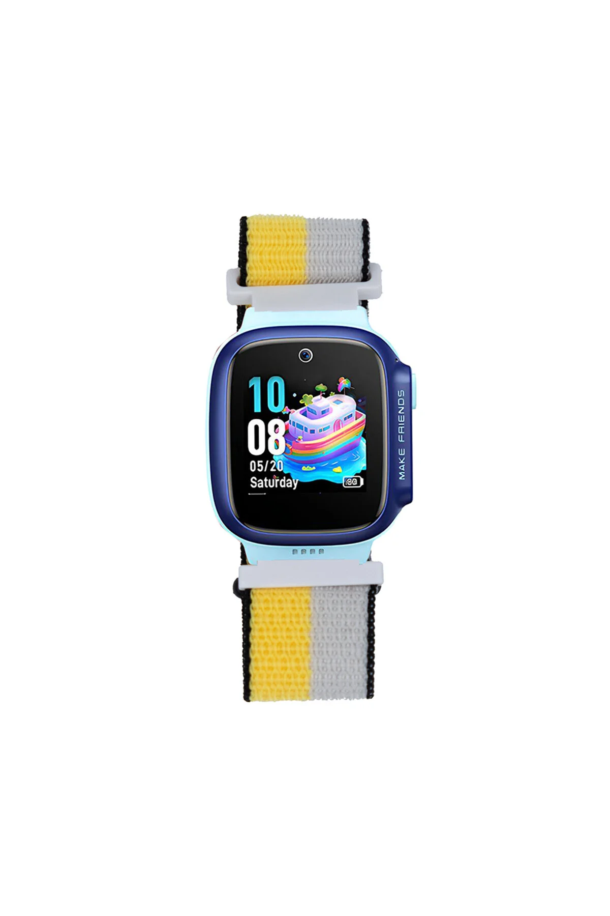 Huawei GT4 41mm İçin Uyumlu Çocuklara Özel Hasır Kordon - 18mm