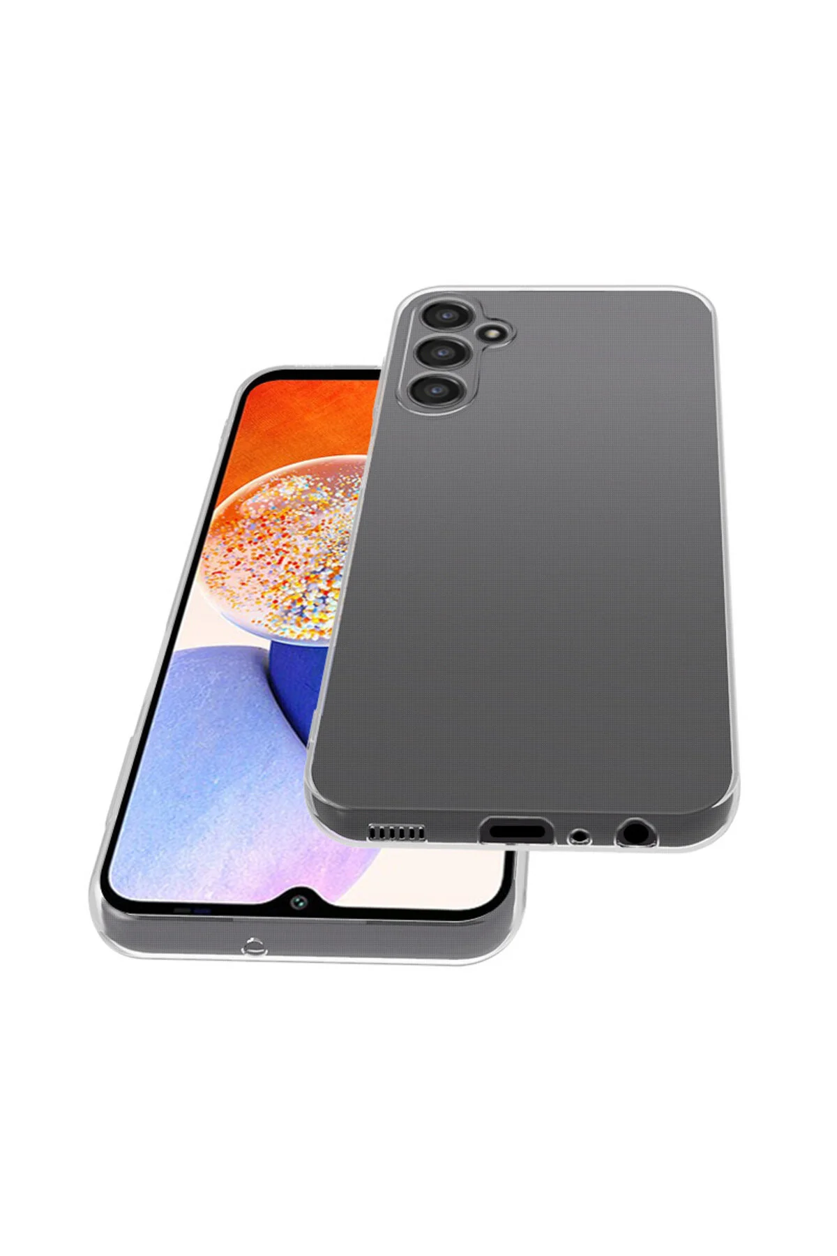 Galaxy A24 Uyumlu Şeffaf Ve Esnek Silikon Kılıf