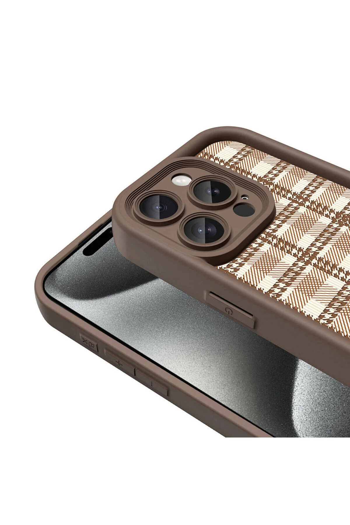 Apple iPhone 15 Pro Max Uyumlu Renkli Tasarımlı Kamera Korumalı Baskılı Kılıf