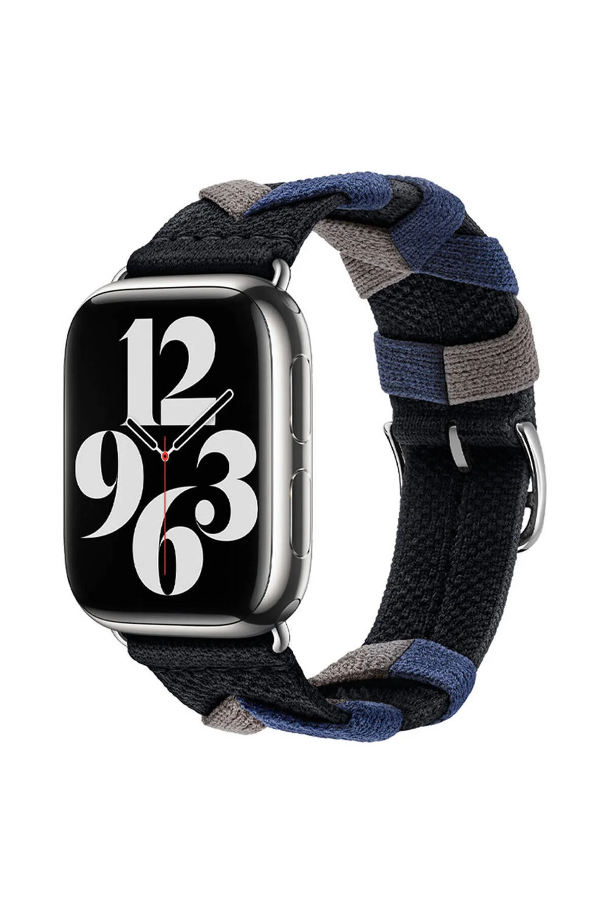 Watch 42mm İçin Uyumlu Sarmal Örgü Tasarımlı Kordon