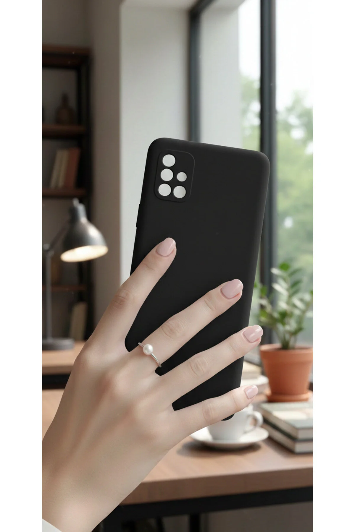Samsung Galaxy M51 Uyumlu İçi Kadife Kamera Korumalı Renkli Silikon Kılıf
