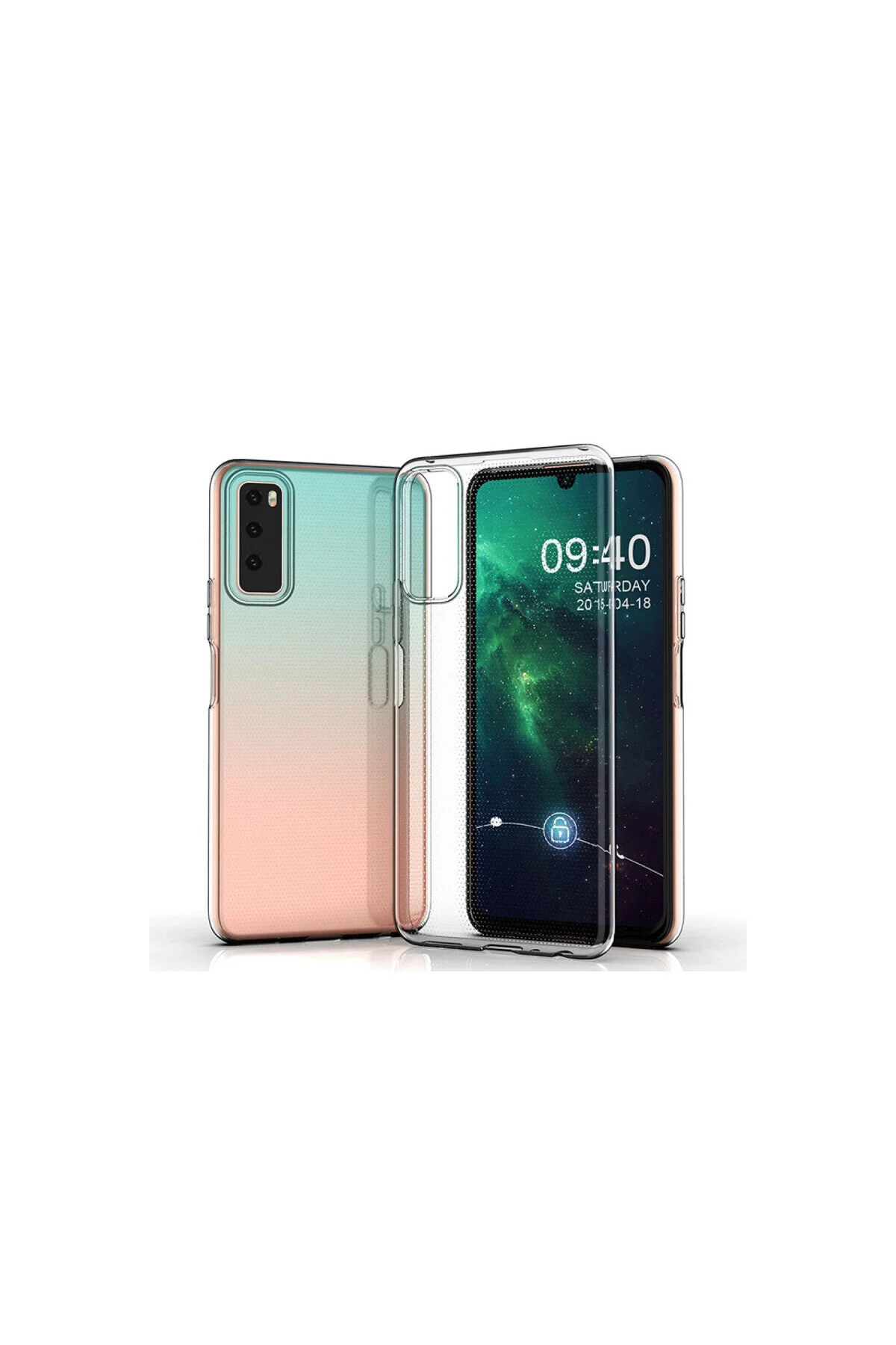 Vivo Y53S İçin Uyumlu Darbe Emici Yumuşak Ultra İnce Sararmaz Şeffaf Kılıf
