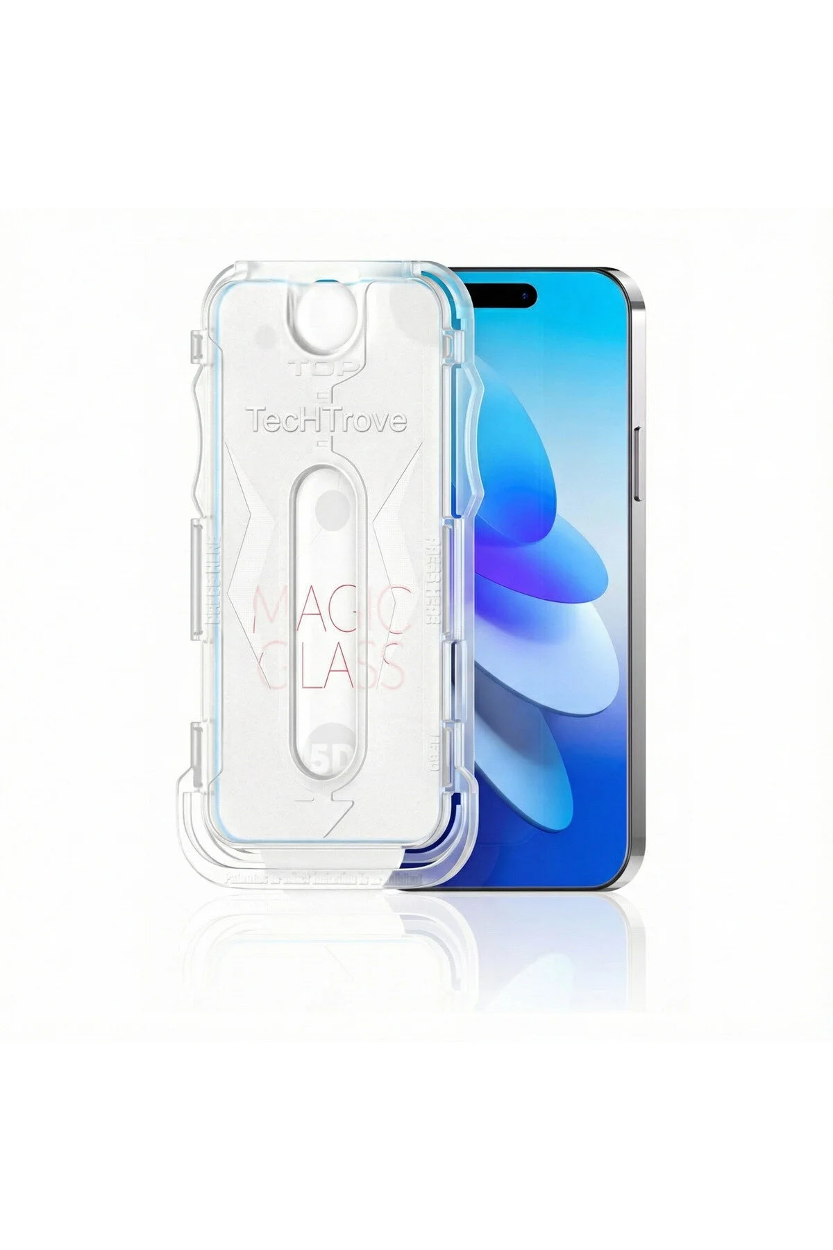 Apple iPhone 12 Pro Max Kolay Uygulama Aparatlı 5D Magic Glass Cam Ekran Koruyucu