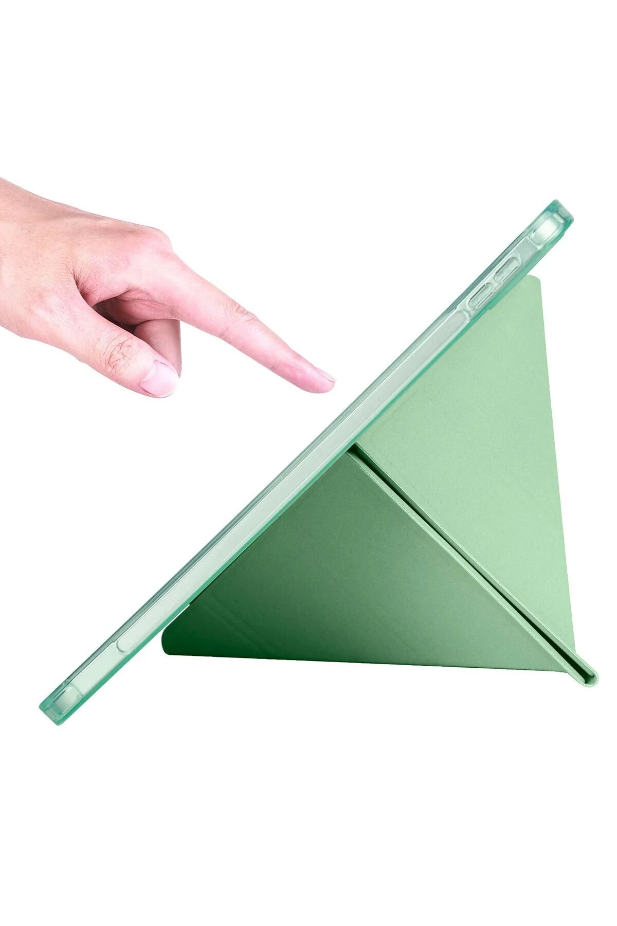 Apple iPad 10.9 2022 (10.Nesil) Kılıf  Tri Folding Kalem Bölmeli Standlı Kılıf