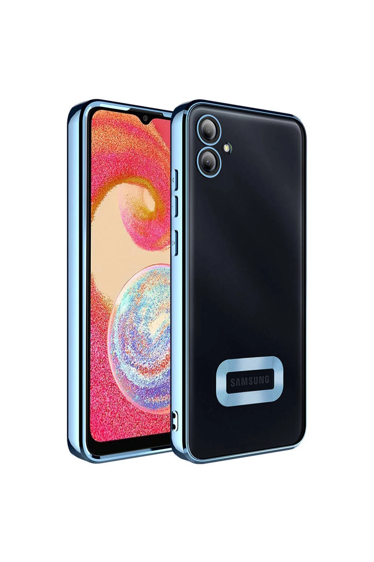 Samsung Galaxy A05 Uyumlu Logo Gösteren Kamera Korumalı Renkli Tasarım Kılıf