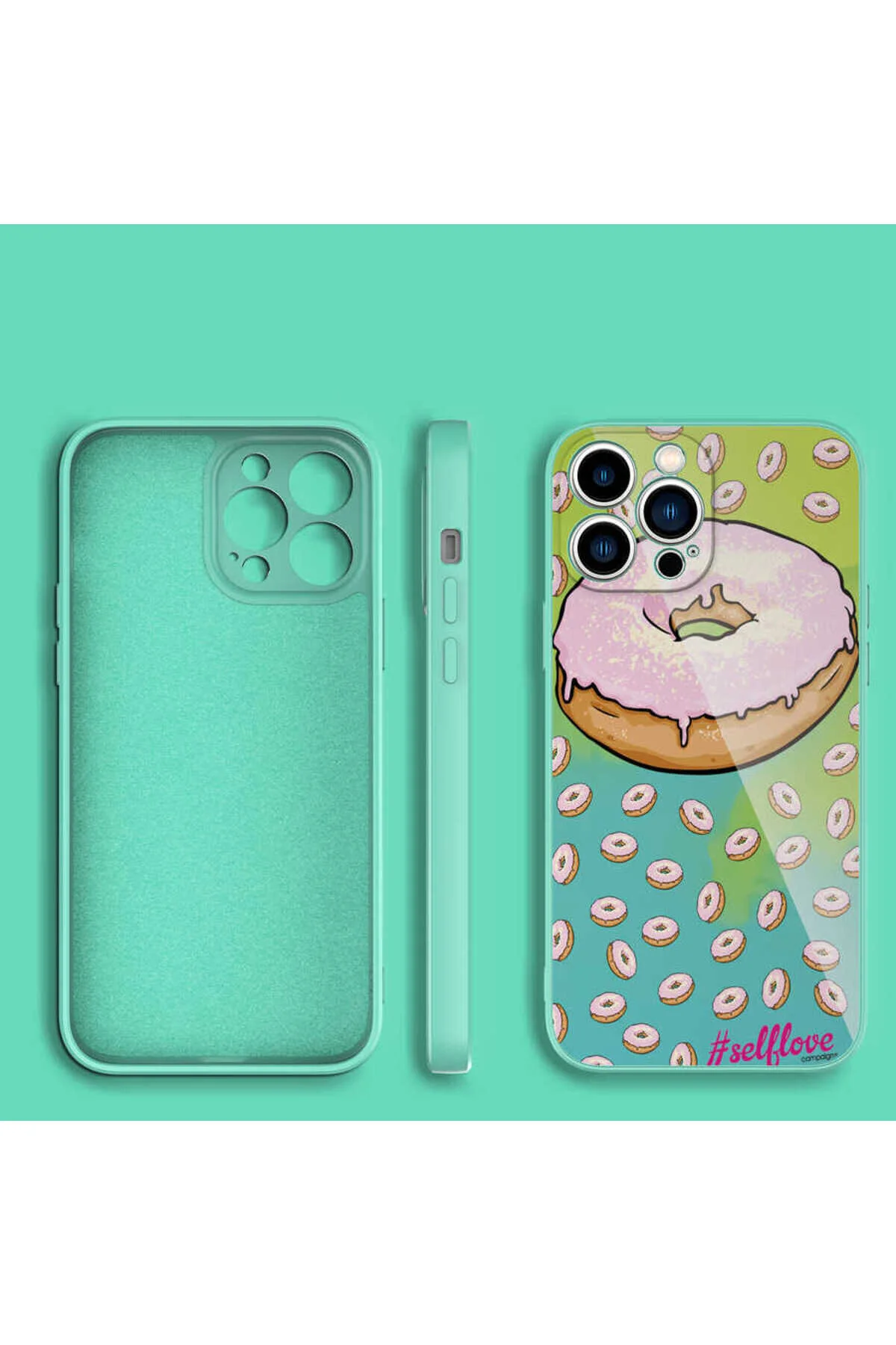iPhone 11 Pro Kılıf Desenli İçi Kadife Kamera Korumalı Darbe Emici Silikon Kapak