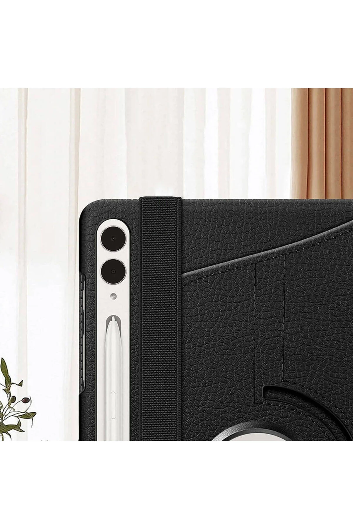 Lenovo P11 Kılıf 360 Dönebilen Standlı Pu Deri Kılıf