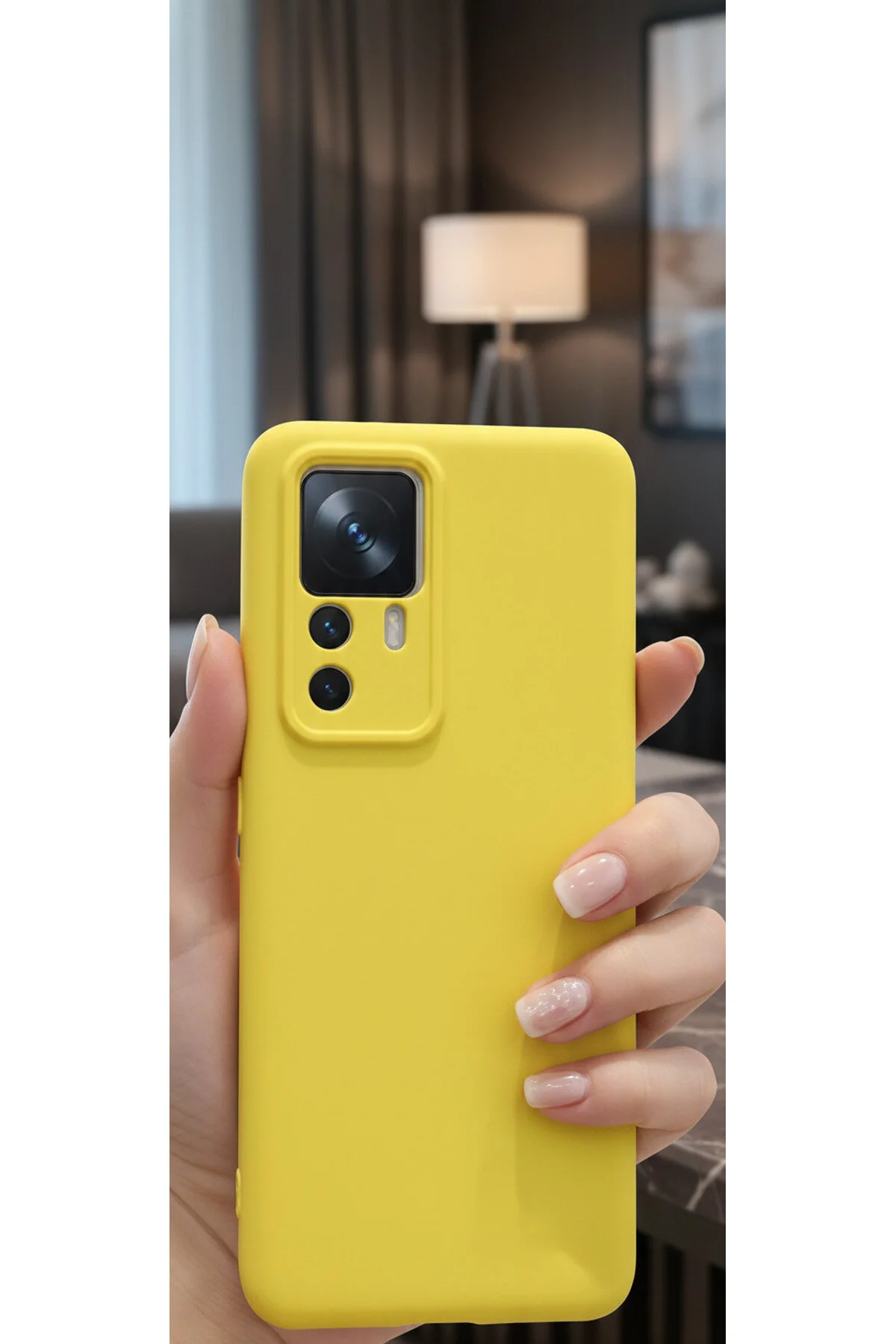 Xiaomi Mi 12T Kılıf Içi Kadife Süet Tasarımlı Kamera Korumalı Silikon A Kalite Lansman Kapak