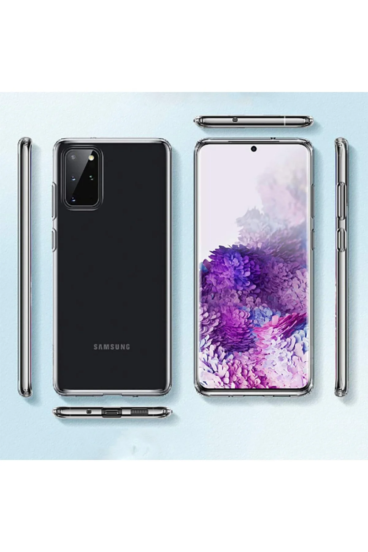 Samsung Galaxy S20 FE Kılıf Şeffaf Ve Esnek Korumalı A Kalite Silikon Kapak