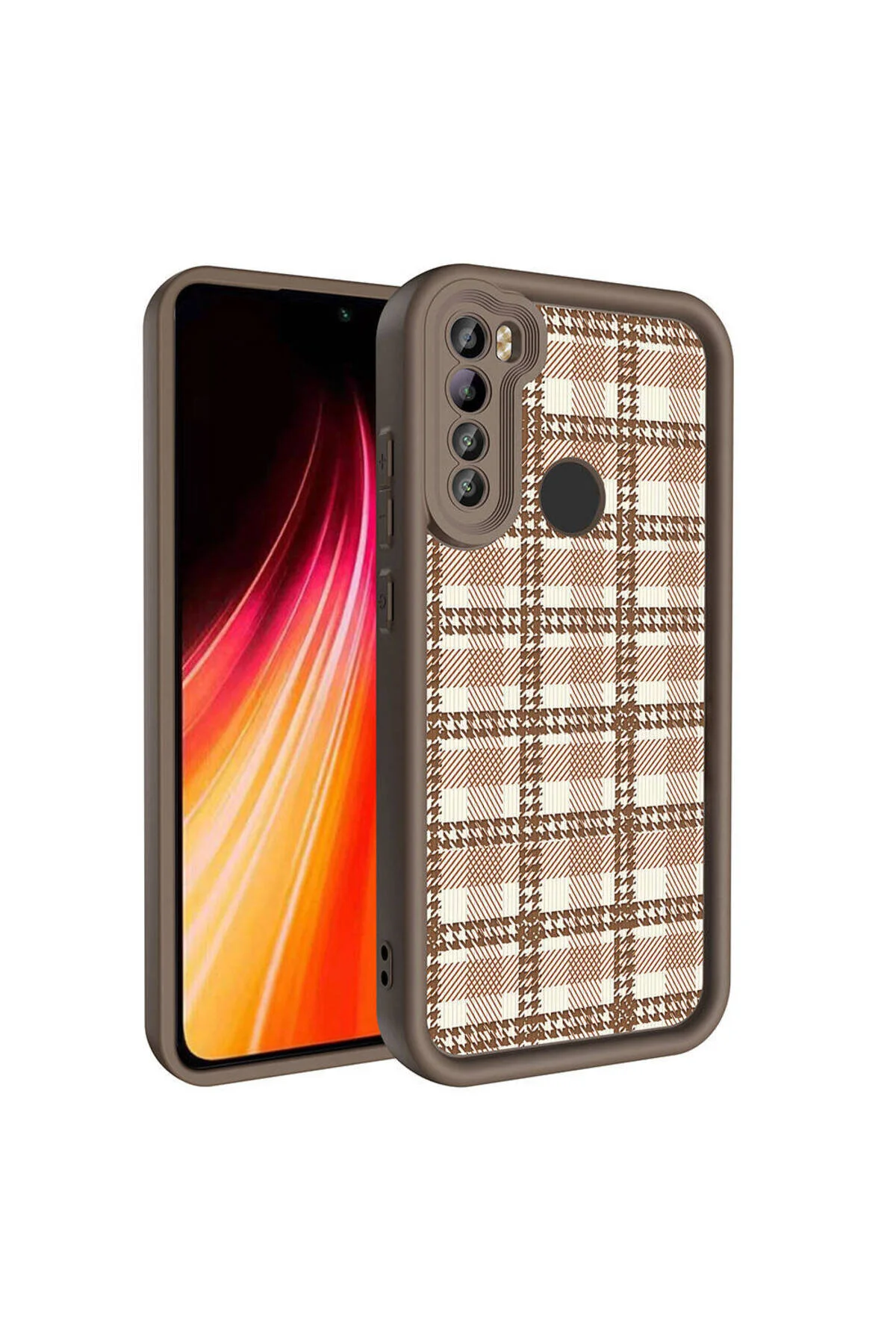 Xiaomi Redmi Note 8 Uyumlu Renkli Tasarımlı Kamera Korumalı Baskılı Kılıf