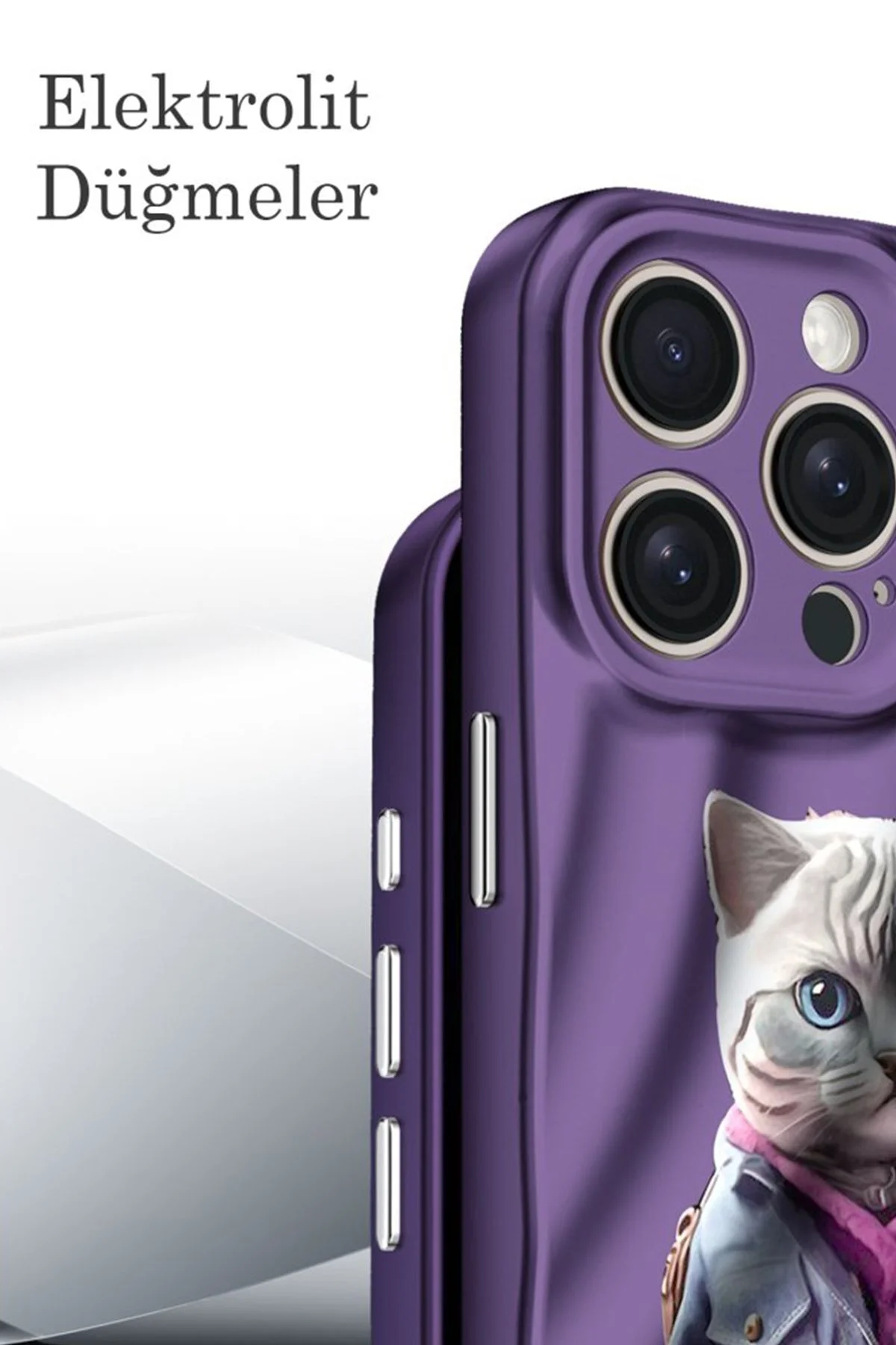 iPhone 14 Uyumlu Yeni Tasarımlı Desenli Kamera Korumalı Kılıf - Panda