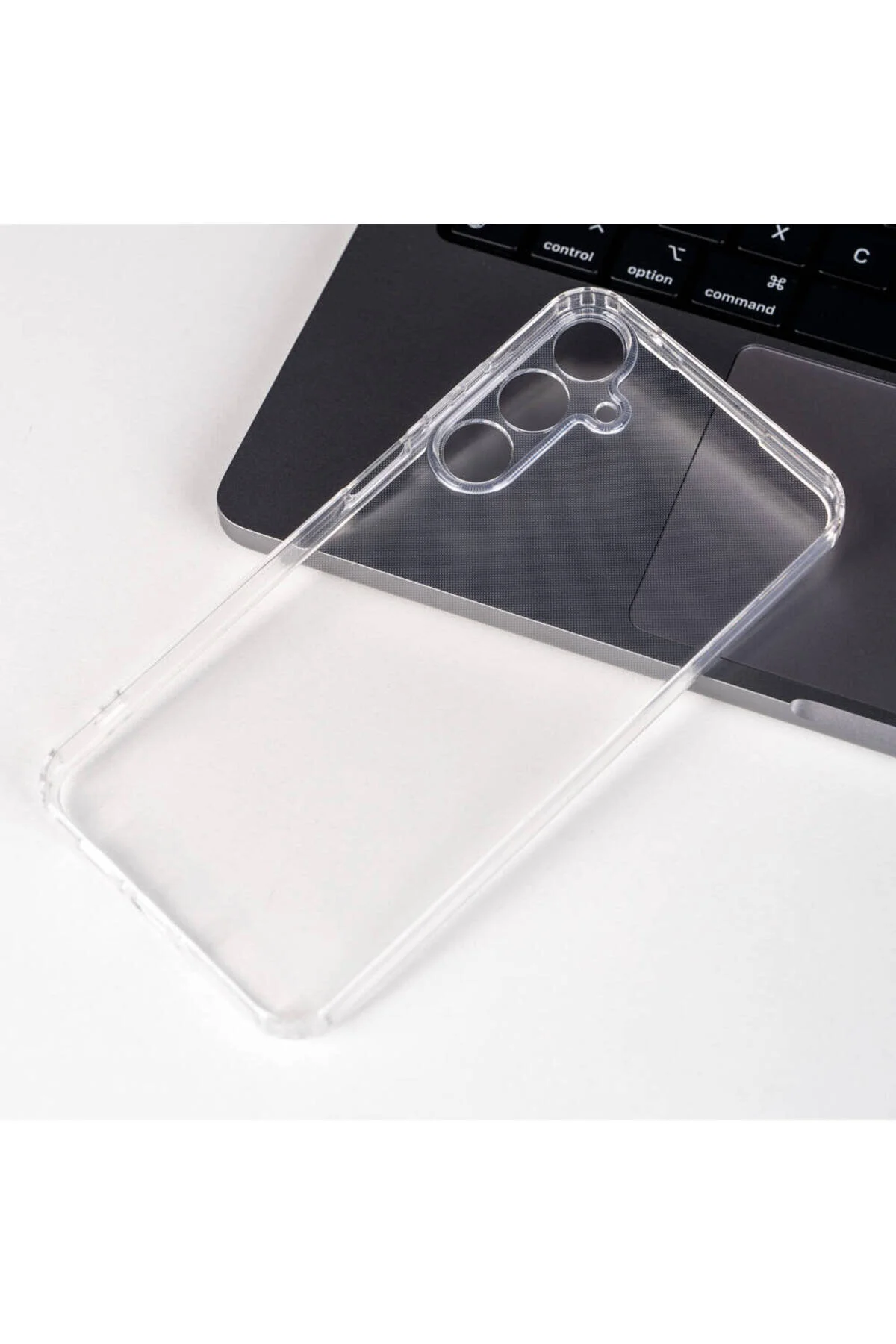 Galaxy A55 Uyumlu Şeffaf Köşe Korumalı Silikon Kapak