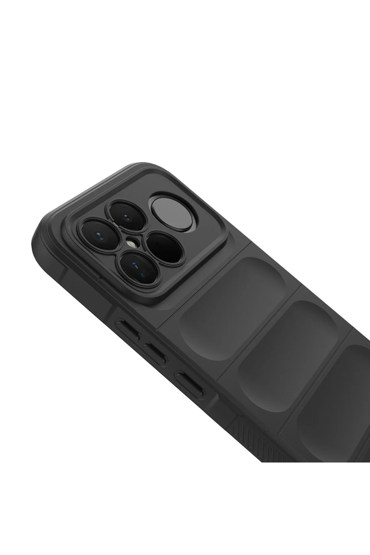 Poco F8 Ultra İçin Uyumlu Esnek Yapılı Arkası Oyuklu Tasarım Silikon Kapak