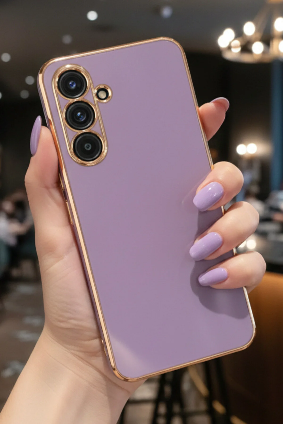 Samsung Galaxy S25 FE İçin Uyumlu Parlak Tasarım Kamera Korumalı Esnek A Kalite Kılıf