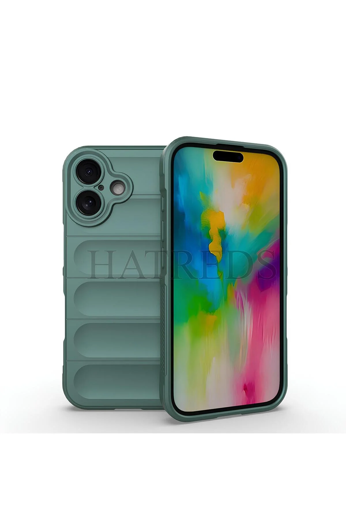 Apple iPhone 16 Kılıf Esnek Yapılı Arkası Oyuklu Tasarım Silikon Kapak