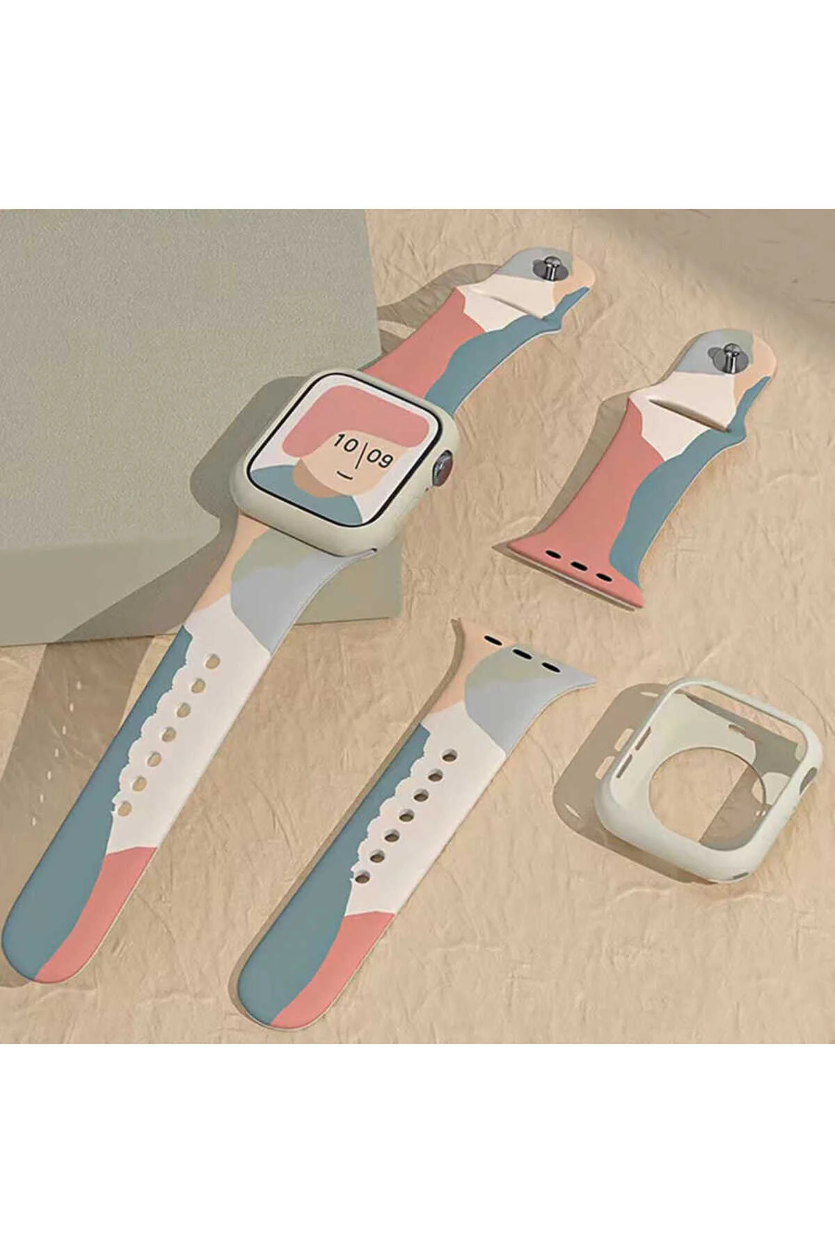Watch Ultra 49mm İçin Uyumlu Silikon Strap Kayış Kordon