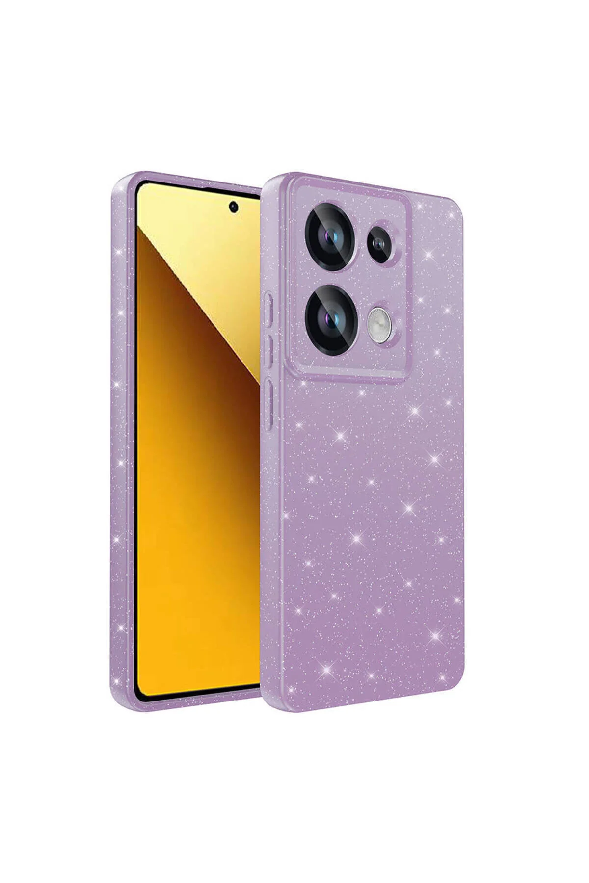 Xiaomi Redmi Note 13 Pro 4G Uyumlu Simli Tasarımlı Kamera Korumalı Kılıf