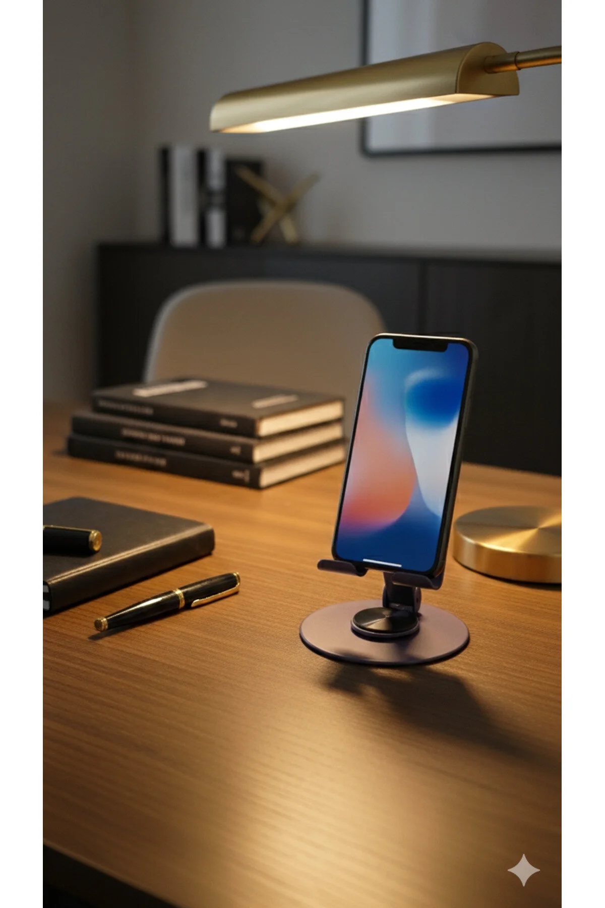 Yüksek Kalite Metal 360 Dönebilen Ayarlanabilir Telefon Ve Tablet Tutucu Masa Üstü Standı