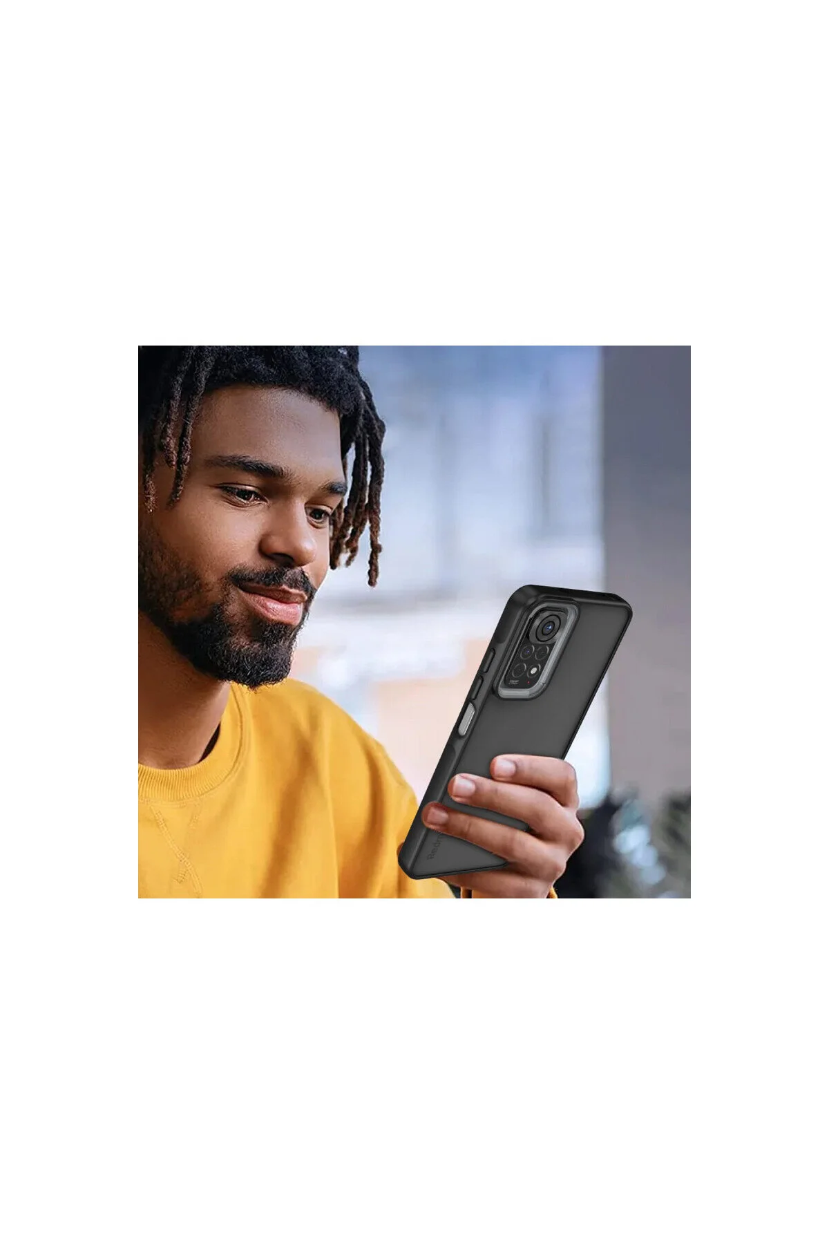 Xiaomi Redmi Note 11 Pro İçin Uyumlu Buzlu Tasarım Sararmaz Tpu Kılıf