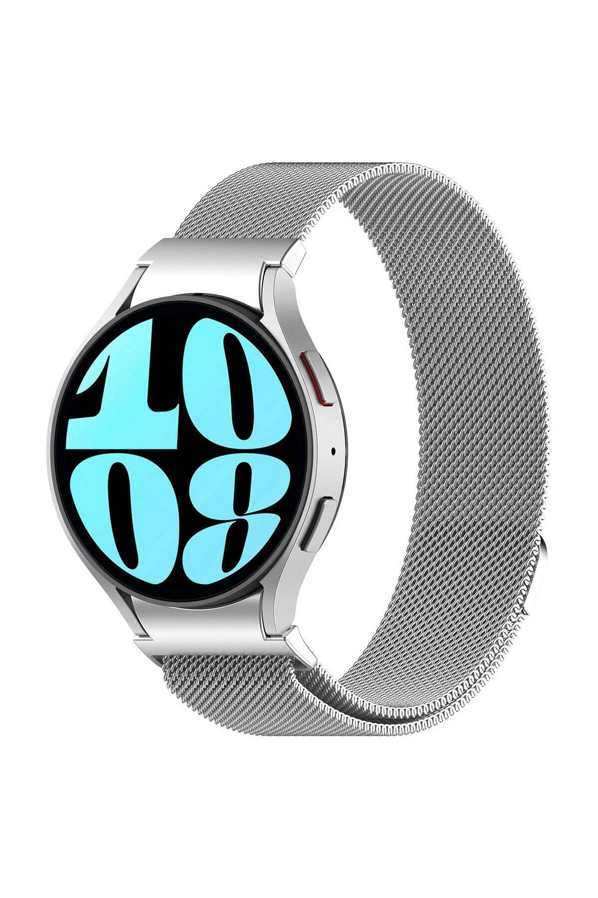Galaxy Watch 6 40mm İçin Uyumlu Renkli Metal Hasır Kordon
