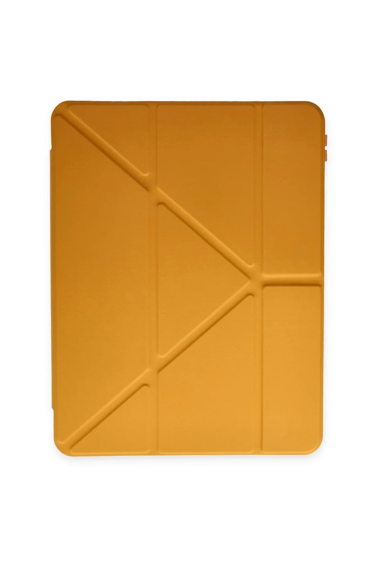 iPad 5 Air 9.7 Uyumlu Kılıf Kalem Bölmeli Uyku Modlu Smart Case - Sarı