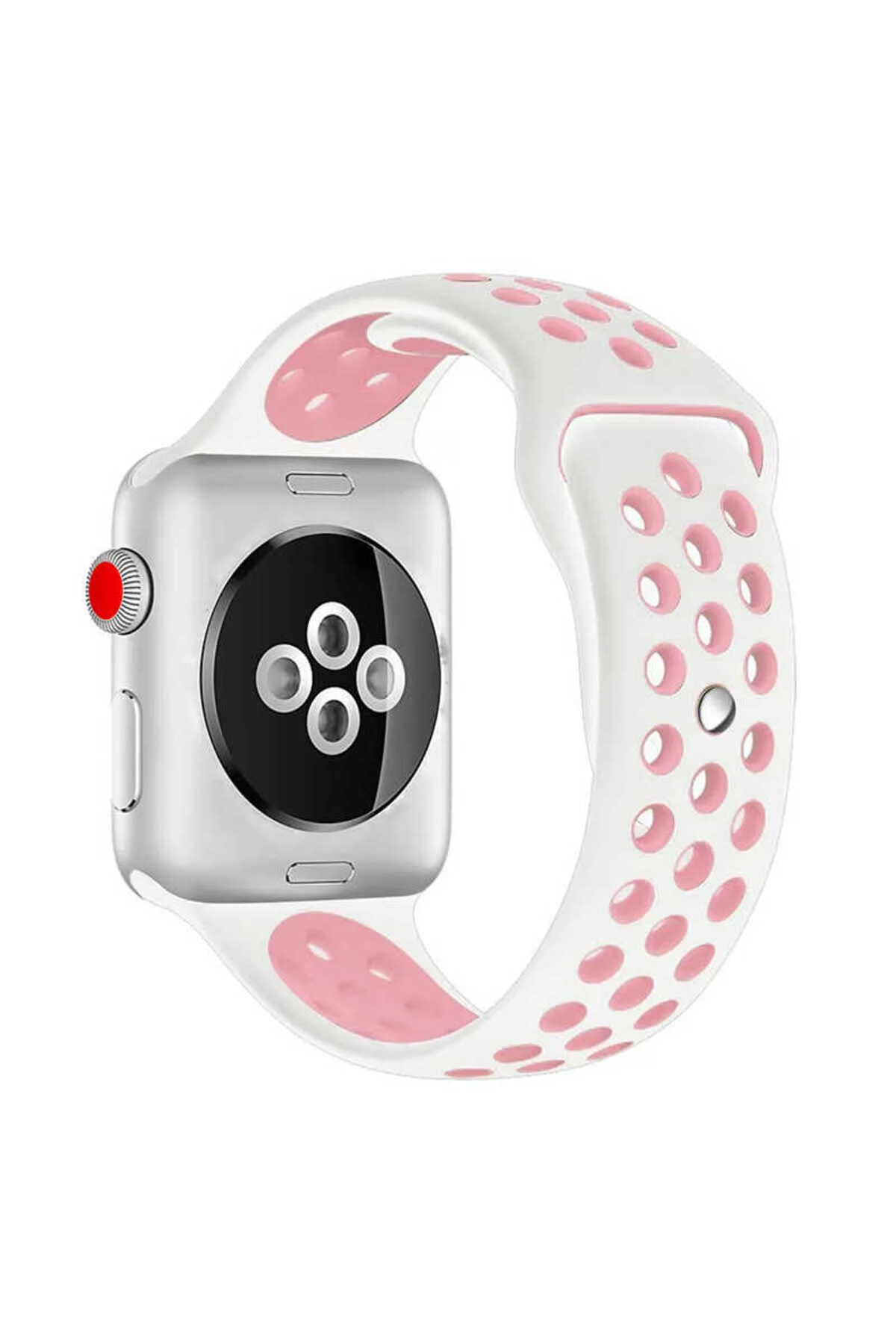Watch 44mm İçin Uyumlu Delikli Tasarımlı Renkli Kayış Kordon