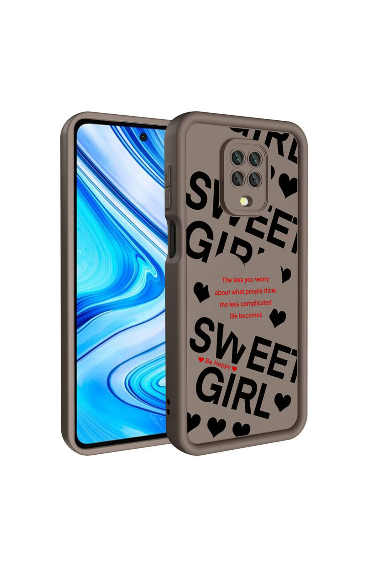 Xiaomi Redmi Note 9S Uyumlu Renkli Tasarımlı Kamera Korumalı Baskılı Kılıf