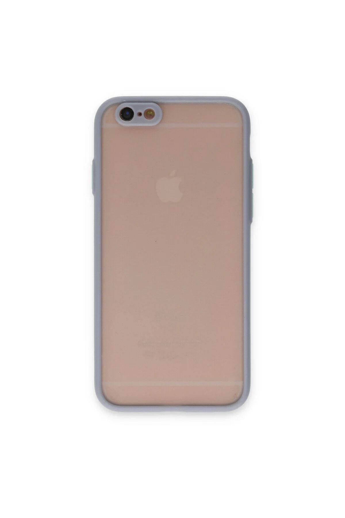 iPhone 6 İçin Uyumlu Buzlu Tasarım Renkli Tuş Mat Tasarım Sararmaz Kılıf