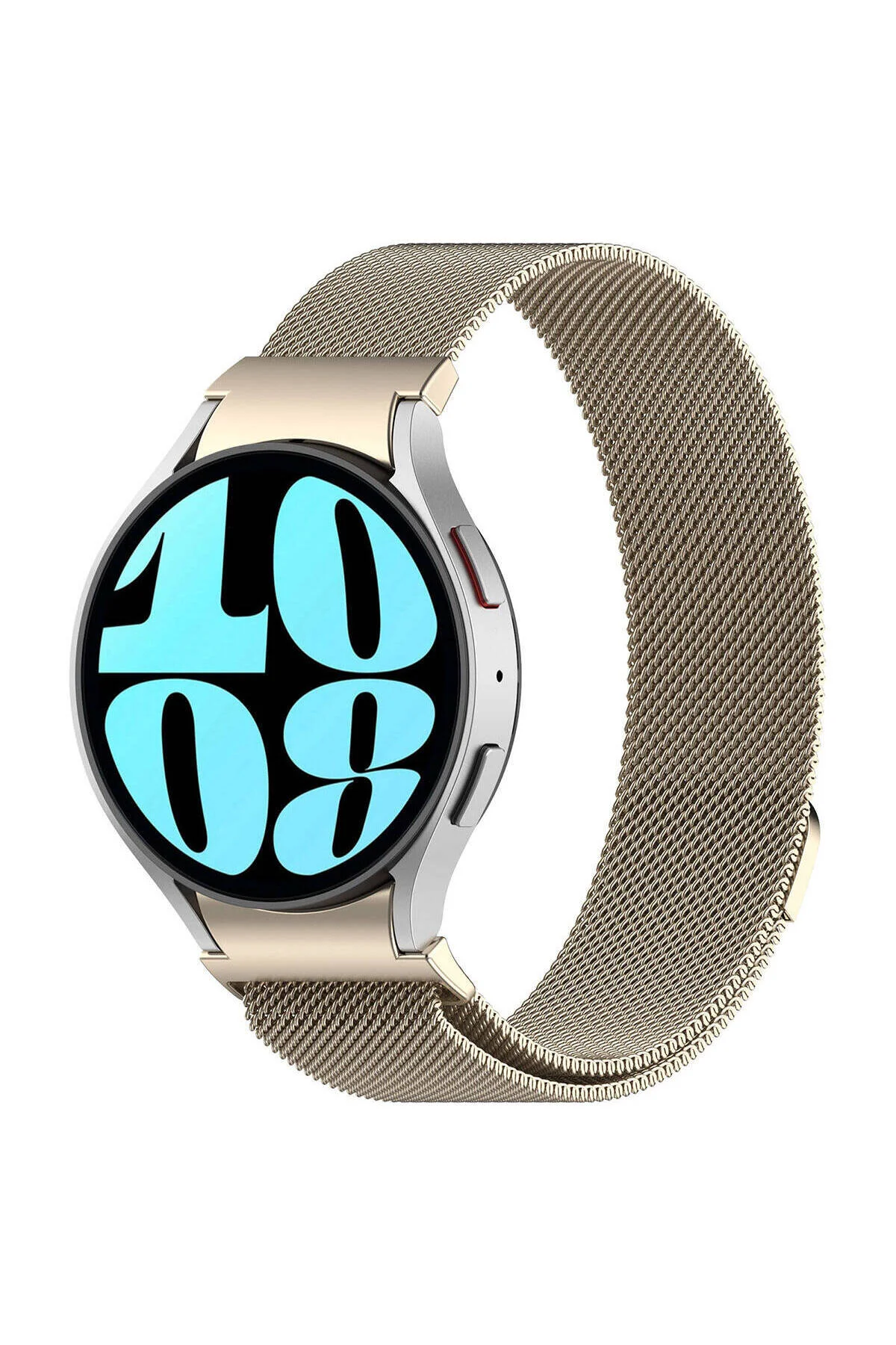 Galaxy Watch 6 40mm İçin Uyumlu Renkli Metal Hasır Kordon