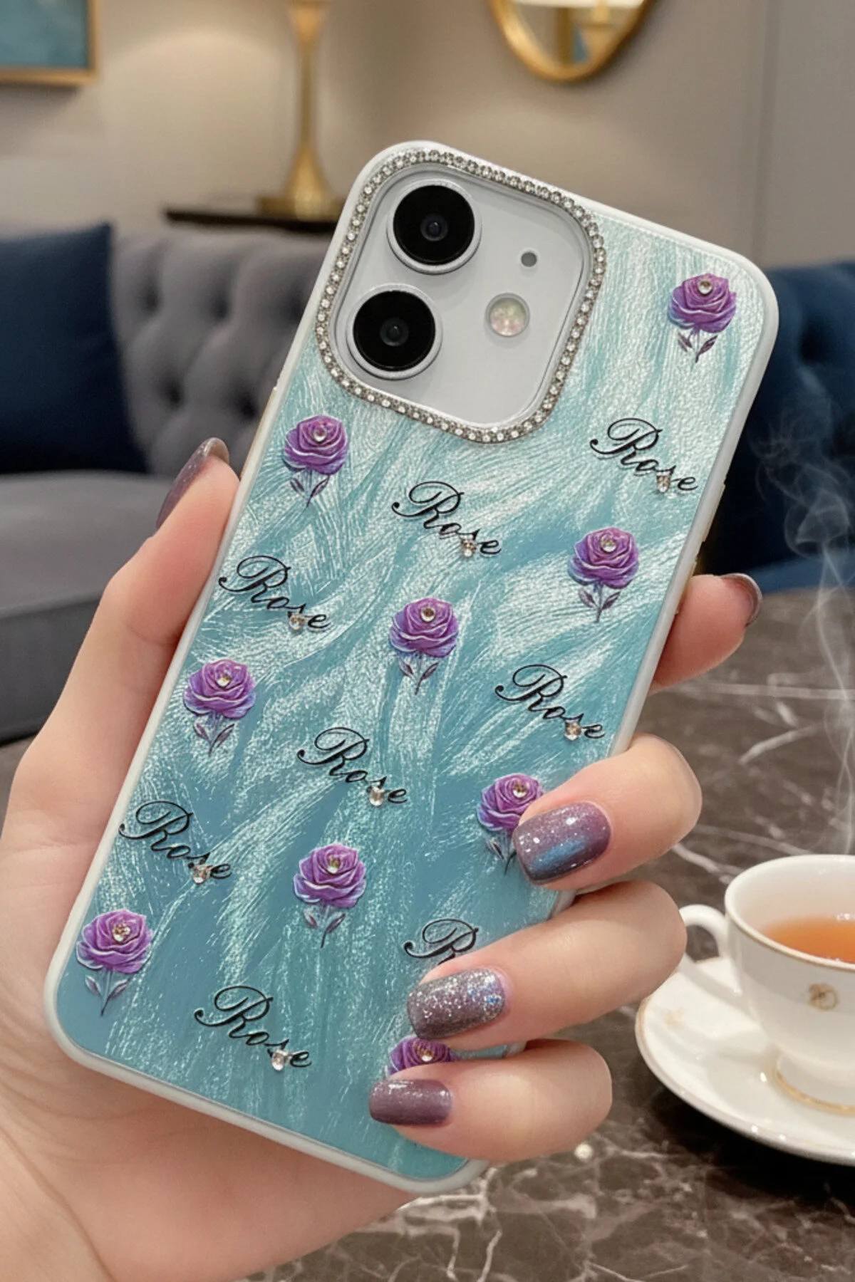 iPhone 11 Kılıf Aynalı Desenli Figürlü Tasarım Silikon Kapak