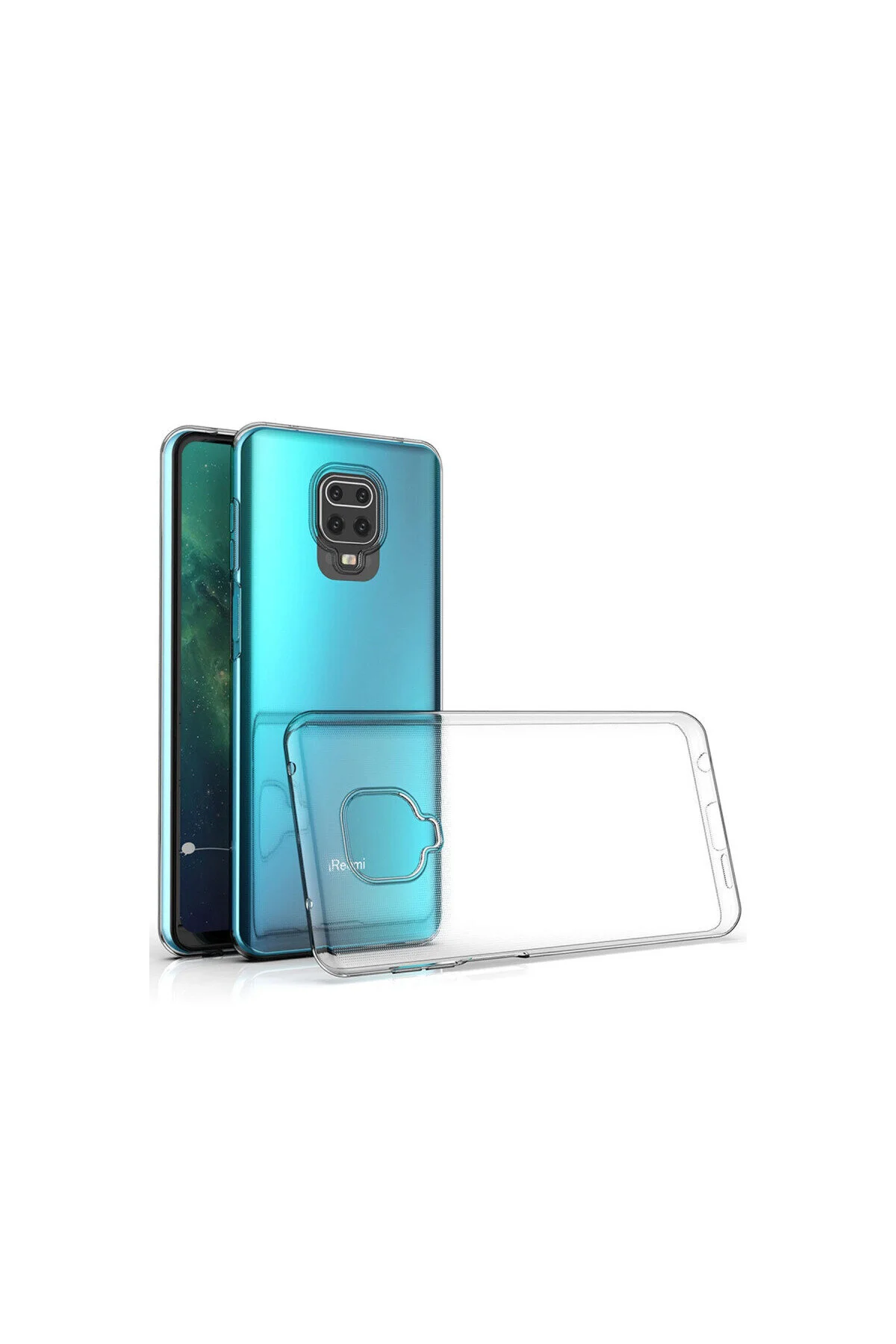 Redmi Note 9 Pro ve Redmi Note 9S İçin Uyumlu Darbe Emici Yumuşak Ultra İnce Sararmaz Şeffaf Kılıf