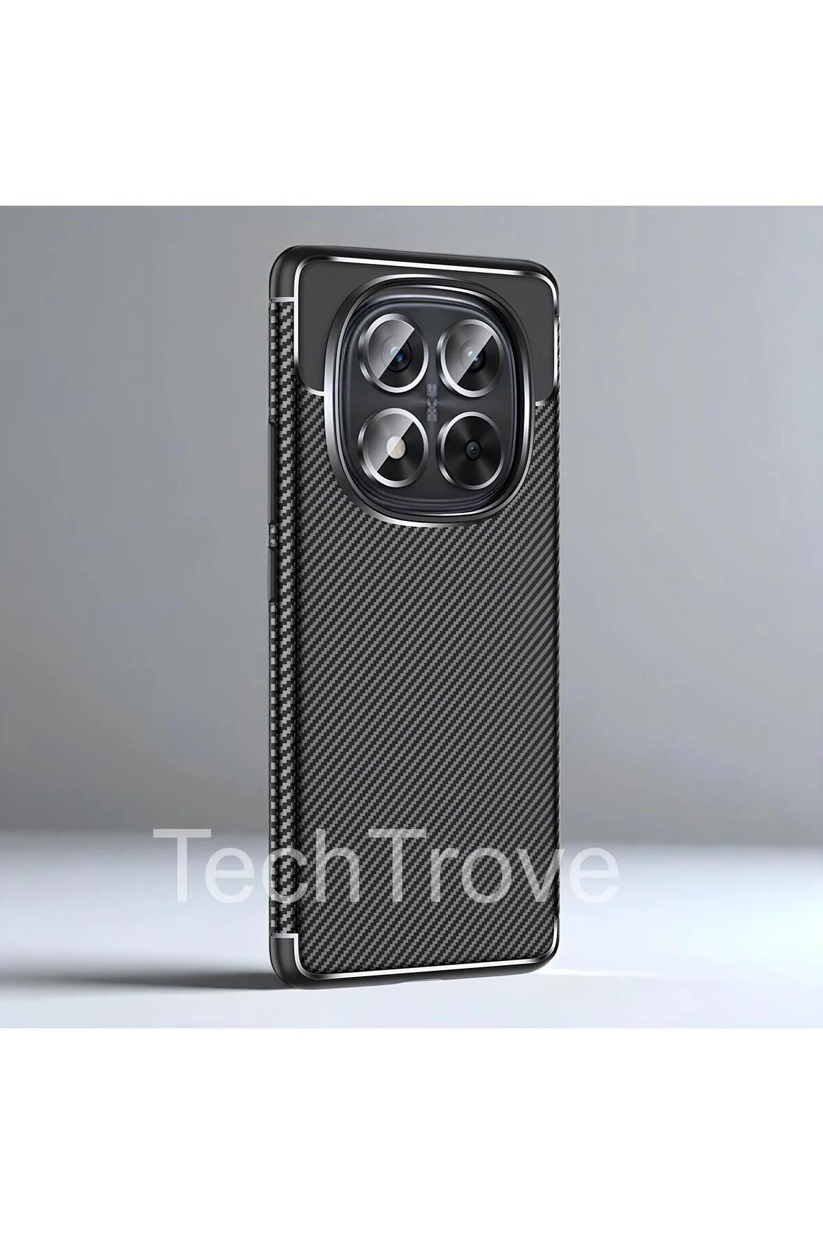 Xiaomi Redmi Note 14 Pro 5G Kılıf Kamera Korumalı Darbe Emici Karbon Fiber Desenli Kapak