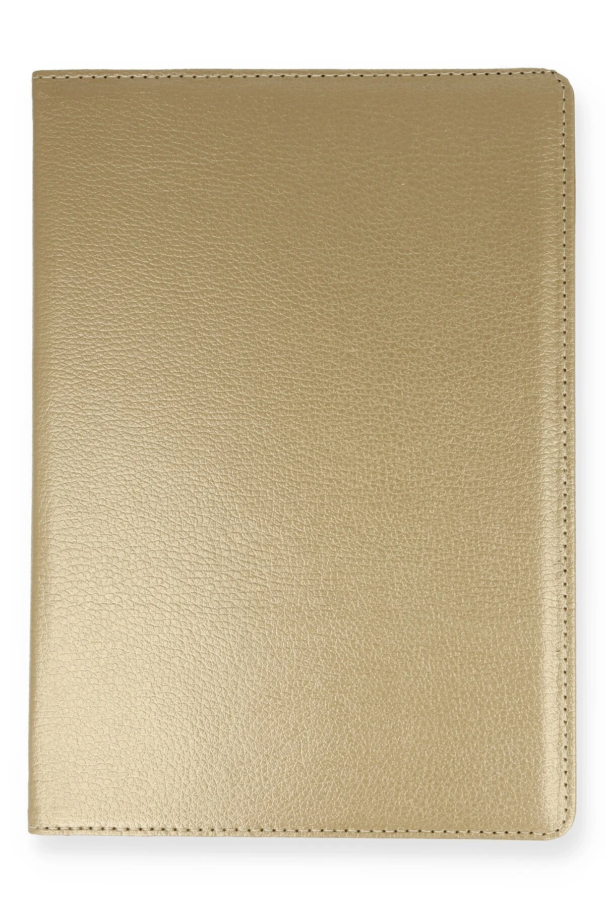 Samsung Galaxy P610 Tab S6 Lite 10.4 Uyumlu Kılıf 360 Dönerli Deri Korumalı Tablet Kılıfı - Gold