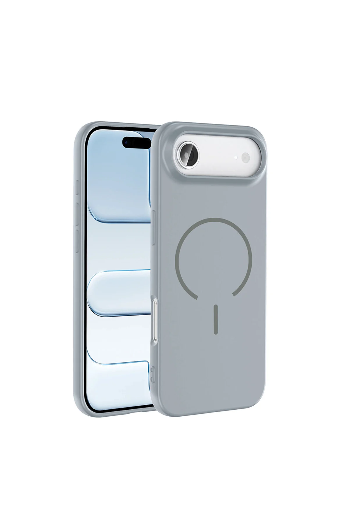 iPhone 17 Air İçin Uyumlu M-Safe Özellikli Soft Renkli Elde Kaymaz Silikon Kılıf