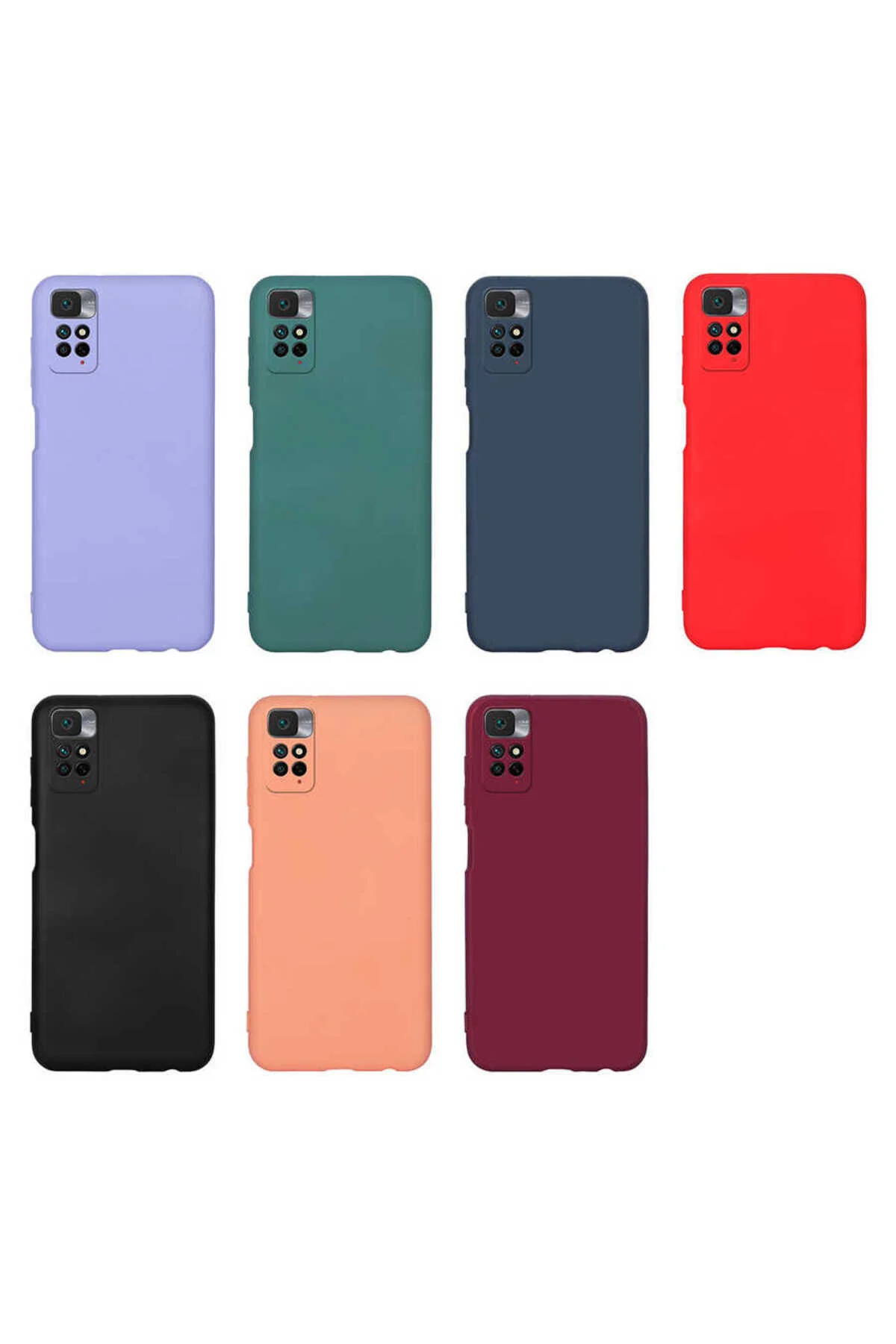 Xiaomi Redmi Note 11 Pro 5G Uyumlu İçi Kadife Kamera Korumalı Renkli Silikon Kılıf